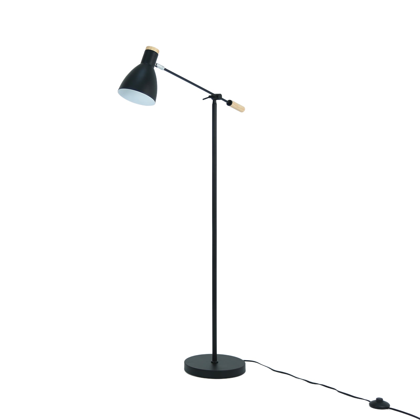 Scandinavian Adjustable Floor Lamp - Black