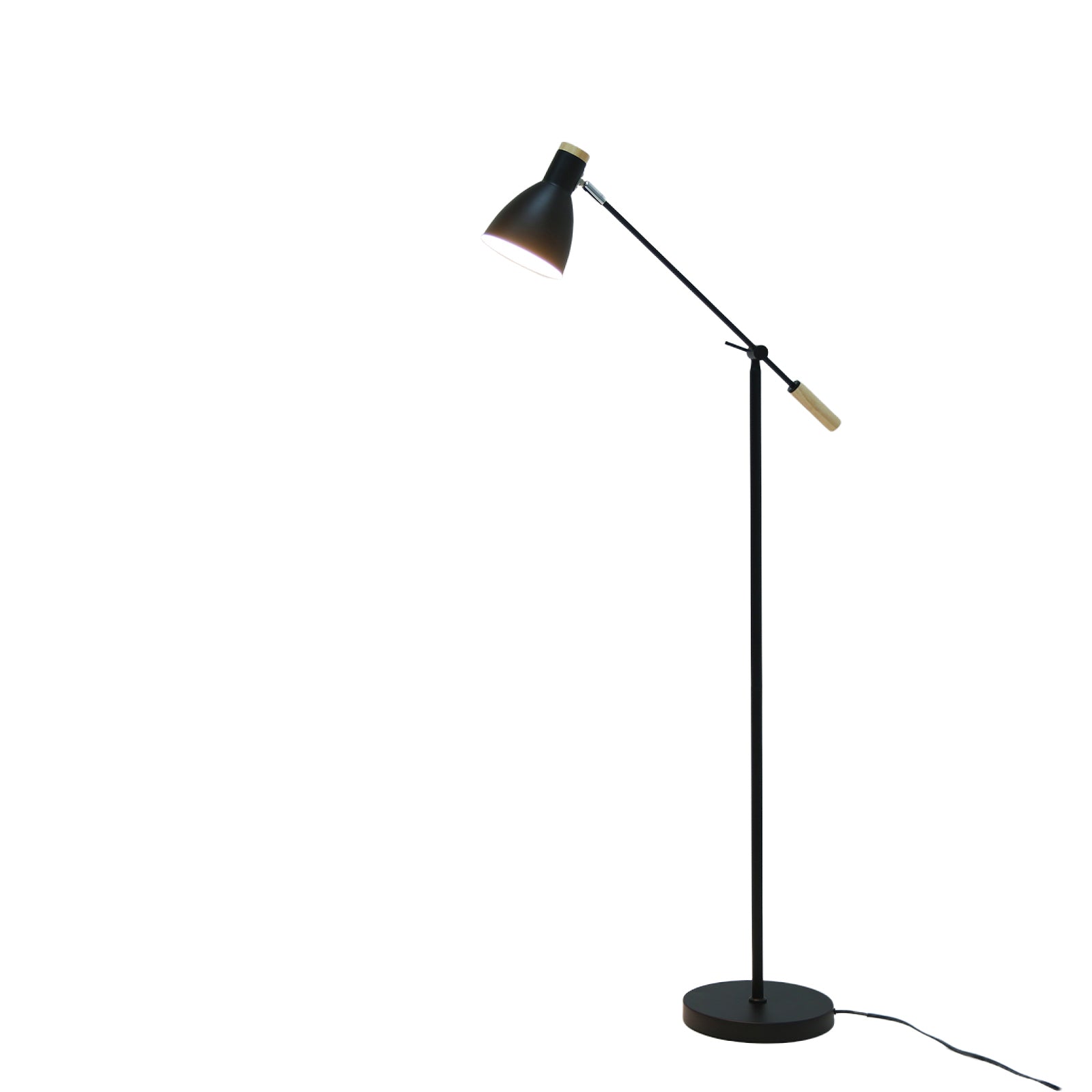 Scandinavian Adjustable Floor Lamp - Black