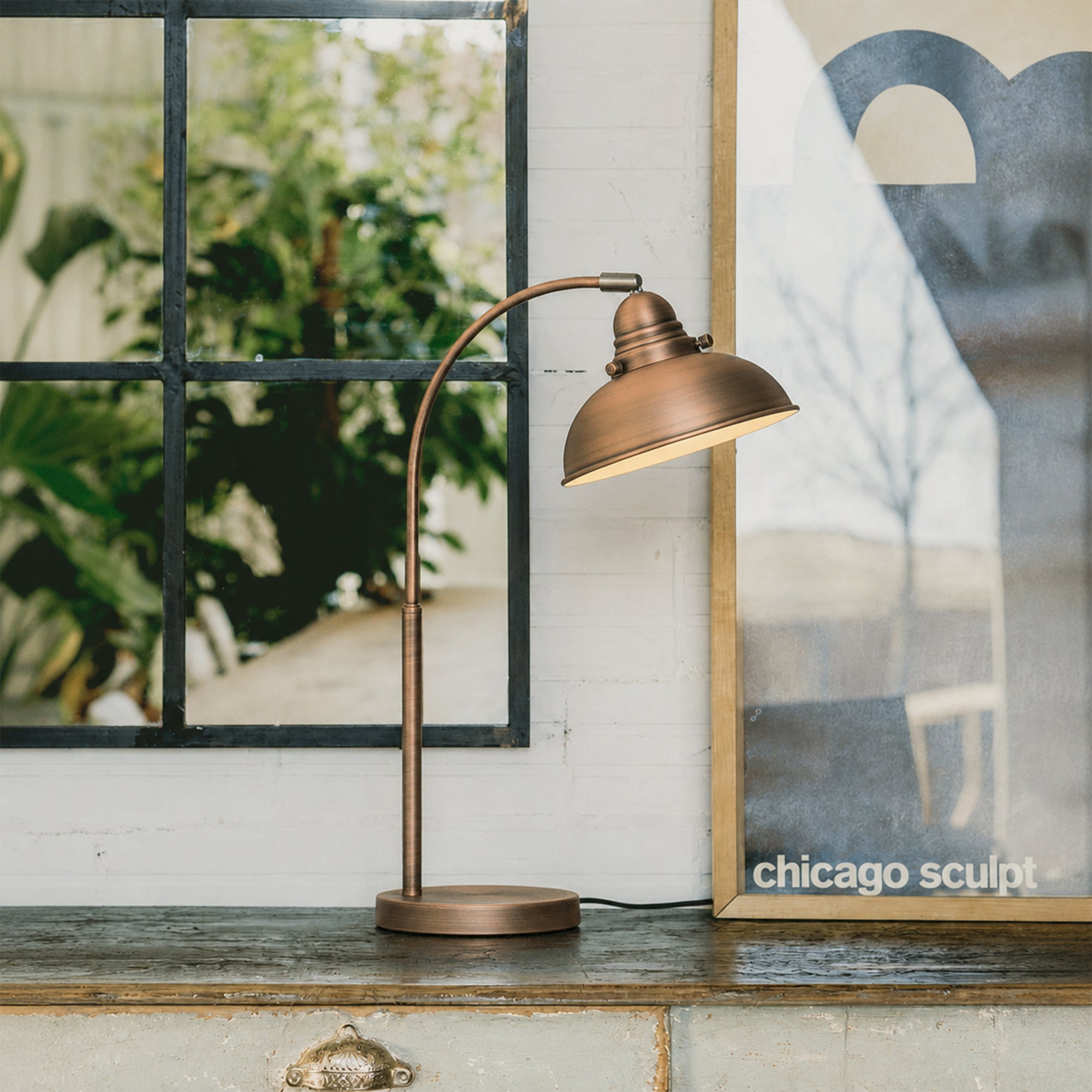 Manor Metal Table Lamp - Antique Copper