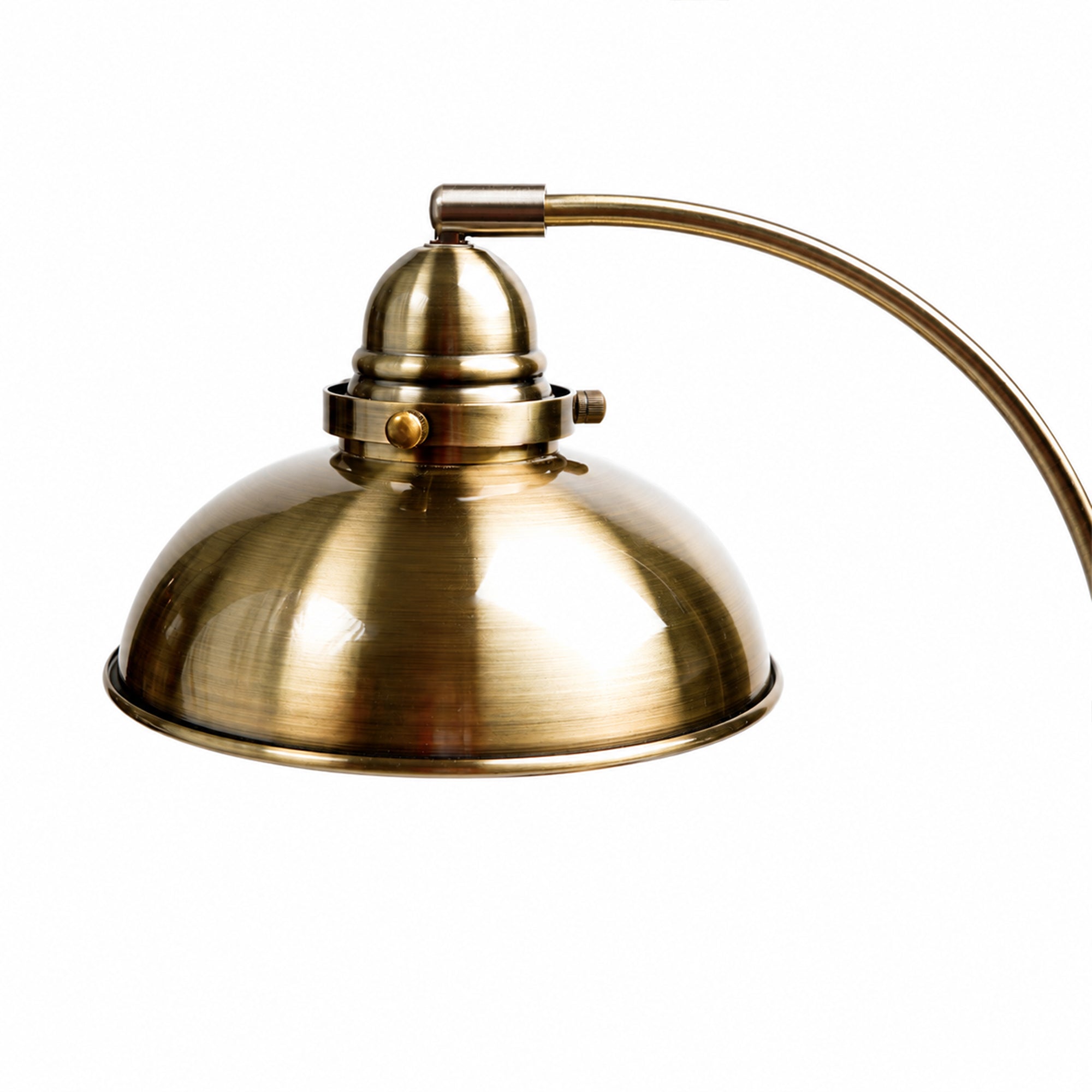 Manor Metal Floor Lamp - Weathered Brass