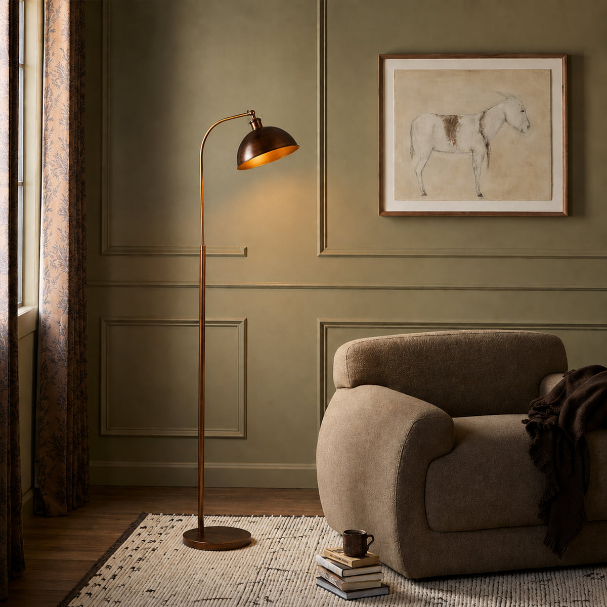 Lenna Floor Lamp - Copper