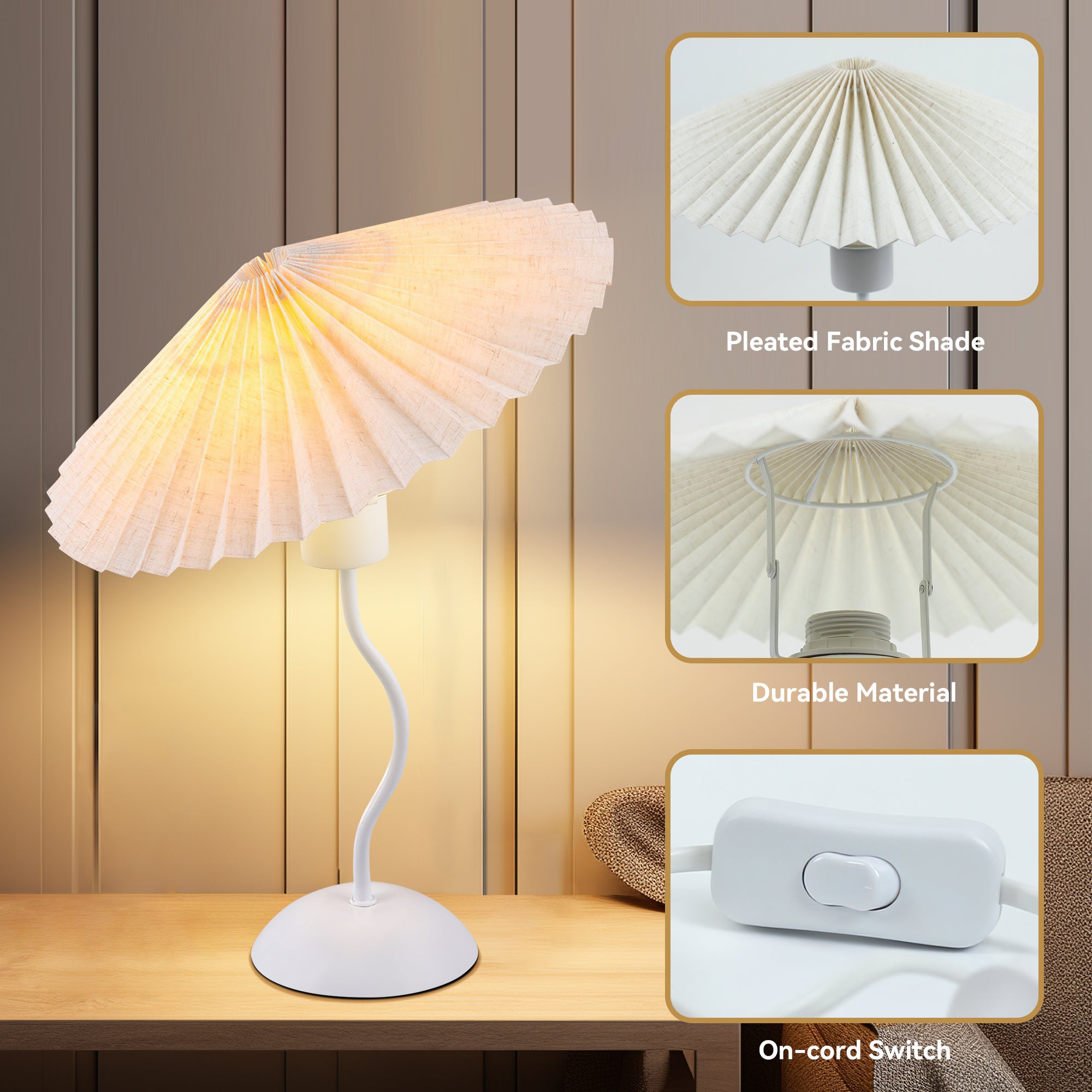 Piairie Table Lamp - White