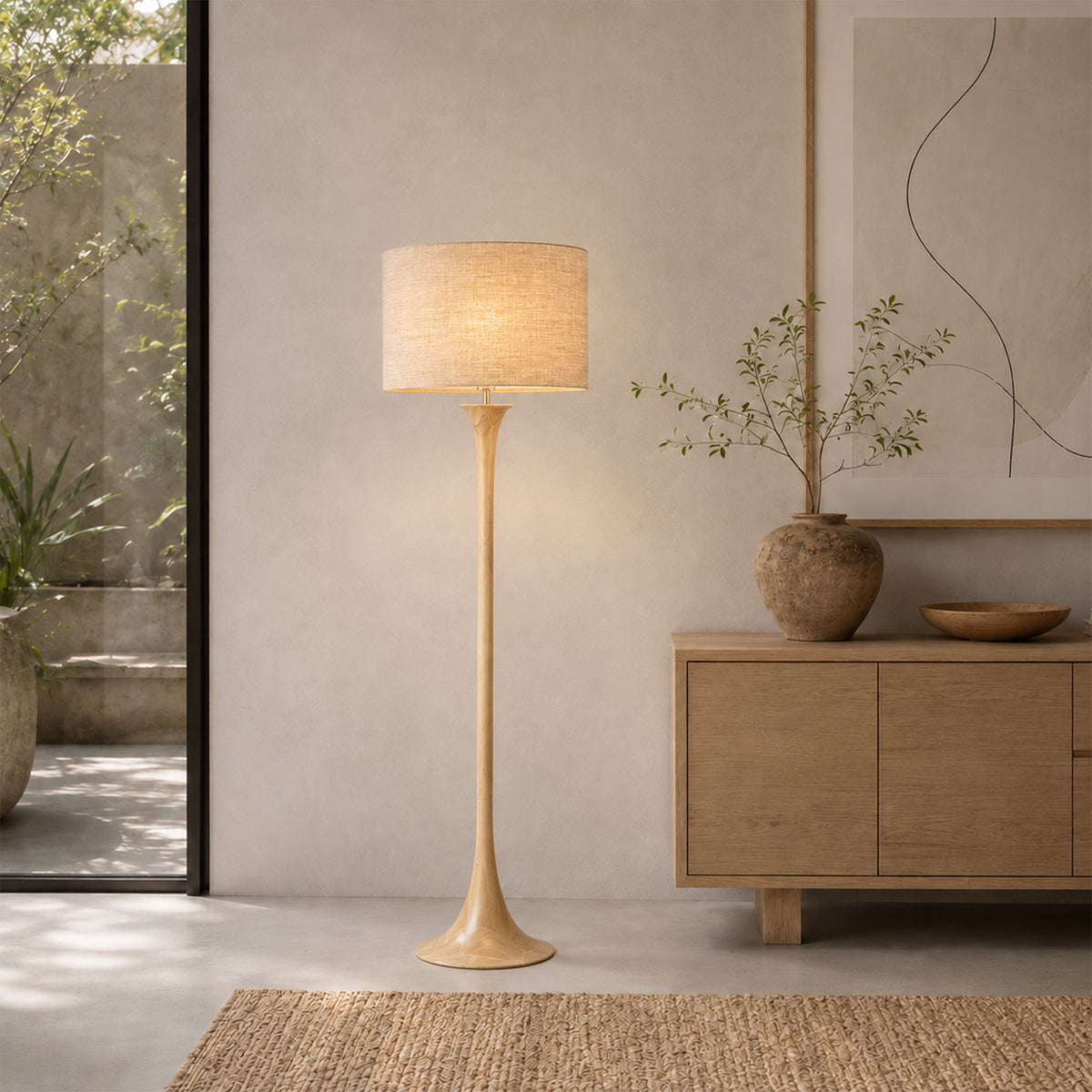 Soraya Floor Lamp - Oak