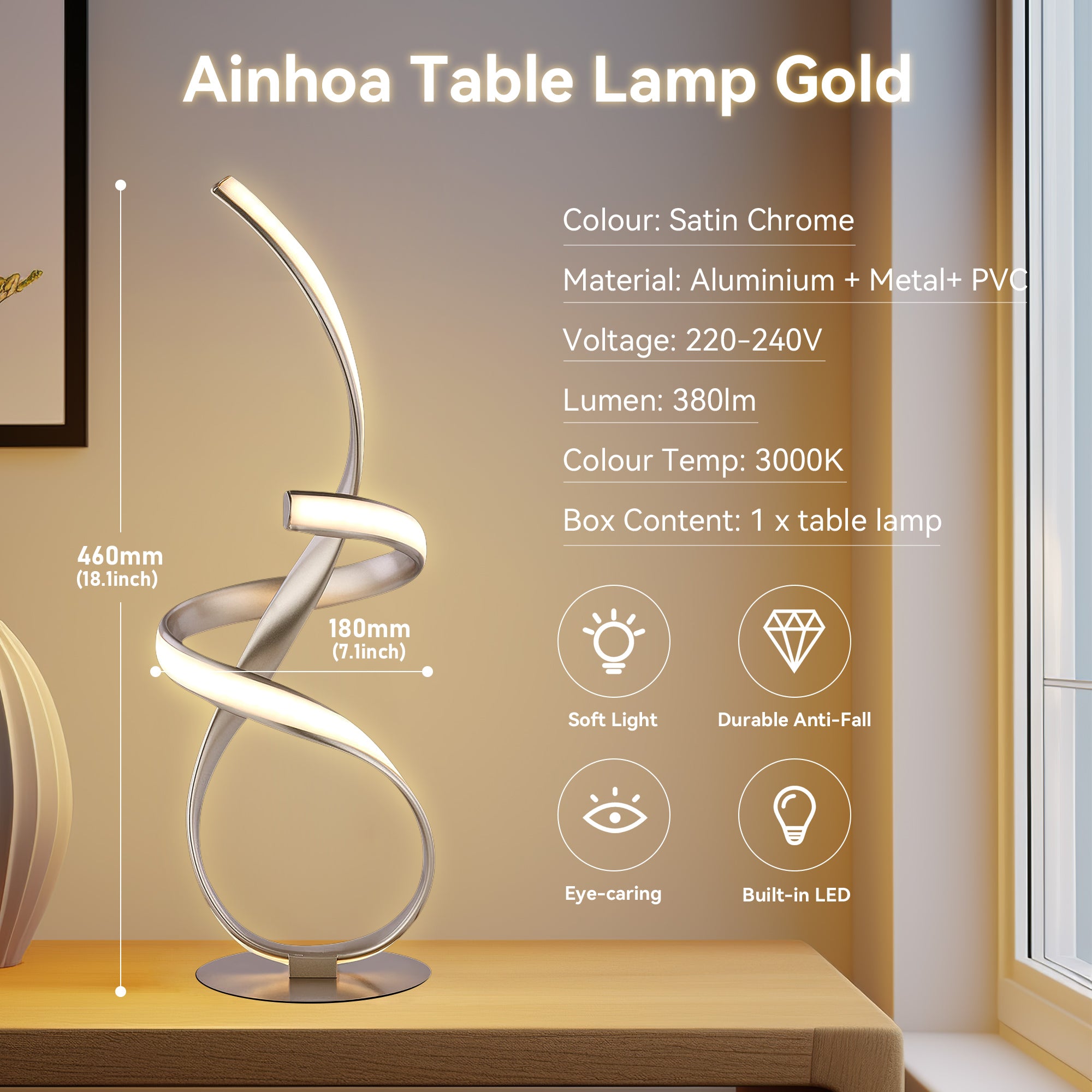 Ainhoa Table Lamp - Gold