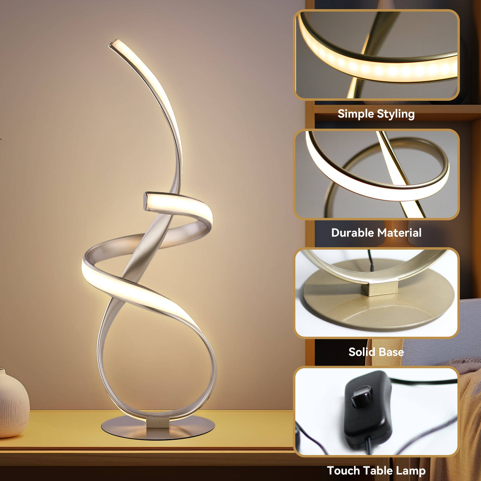 Ainhoa Table Lamp - Gold