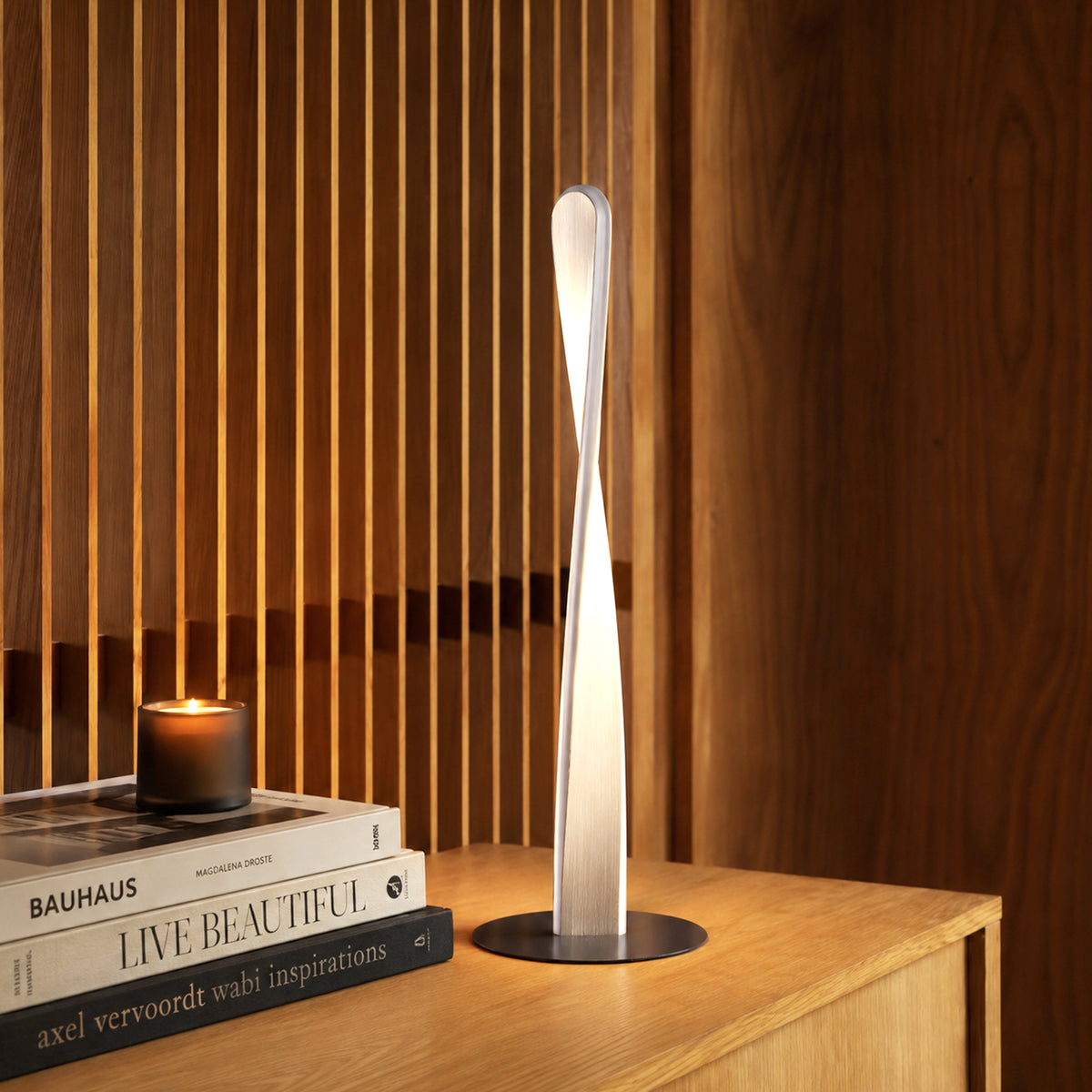 Enhalus LED Table Lamp - Brushed Chrome