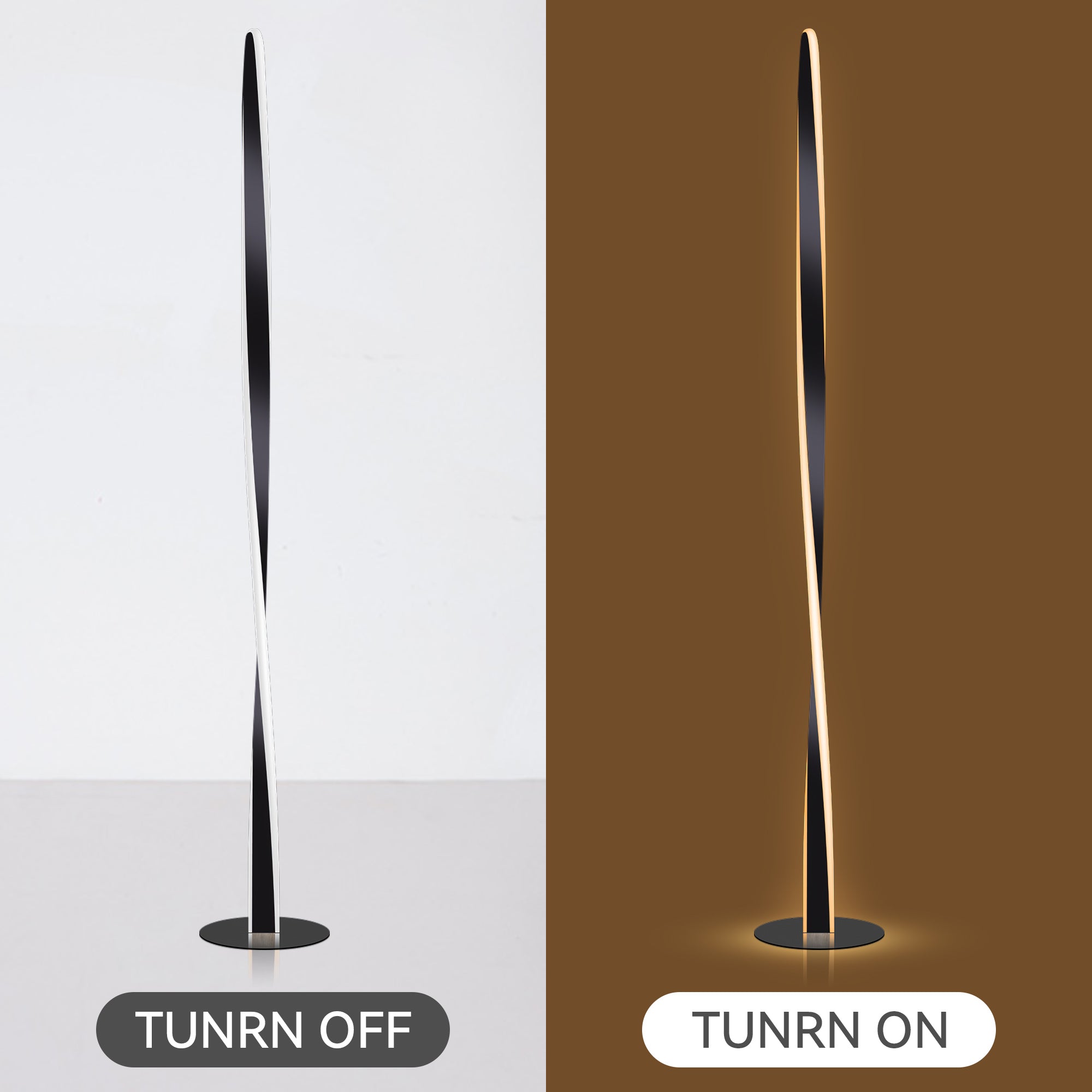 Enhalus LED Floor Lamp - Black