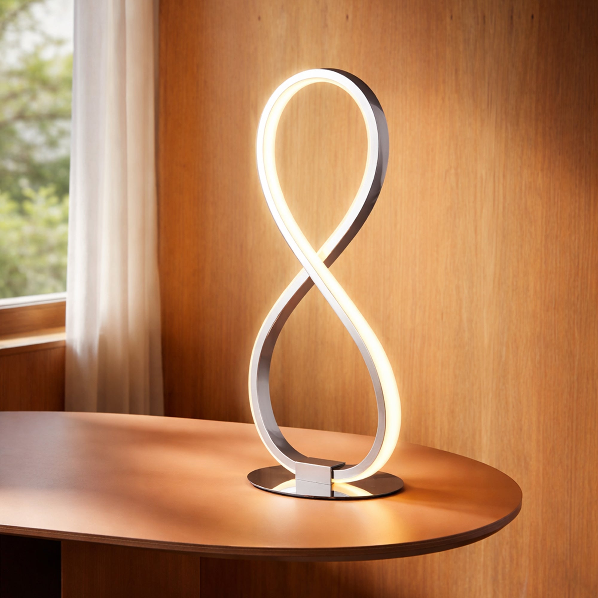Infinite LED Table Lamp - Chrome