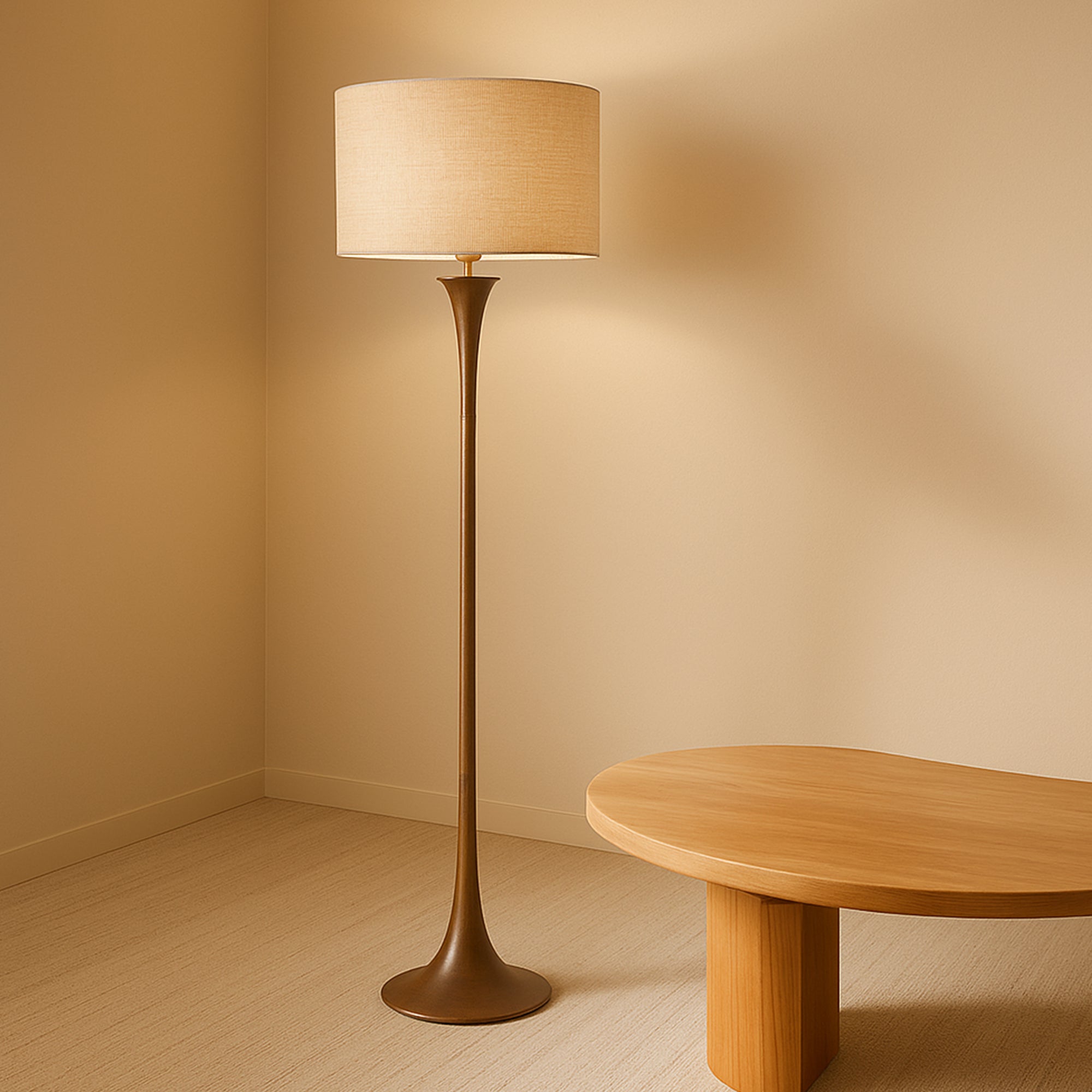 Soraya Floor Lamp - Walnut