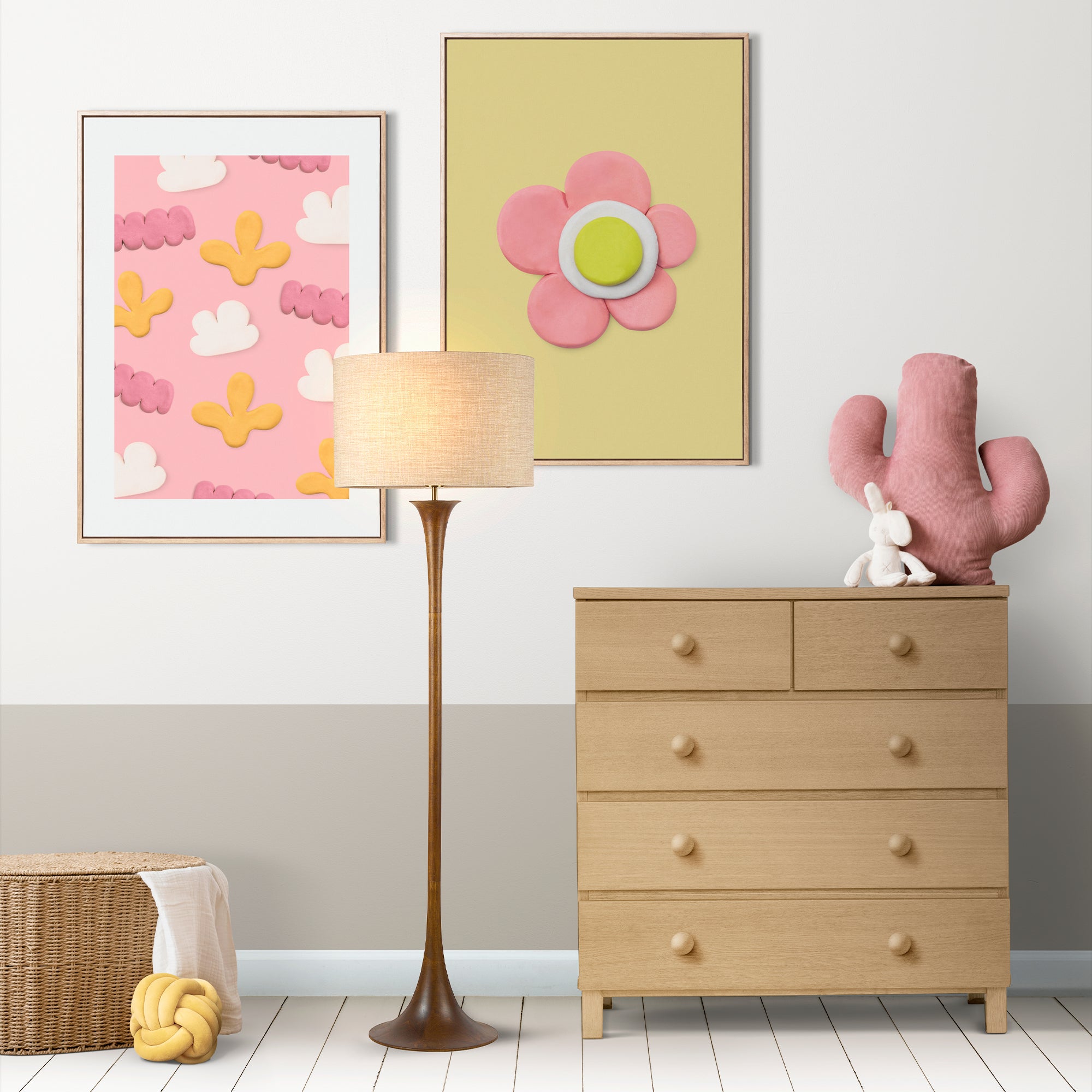 Soraya Floor Lamp - Walnut