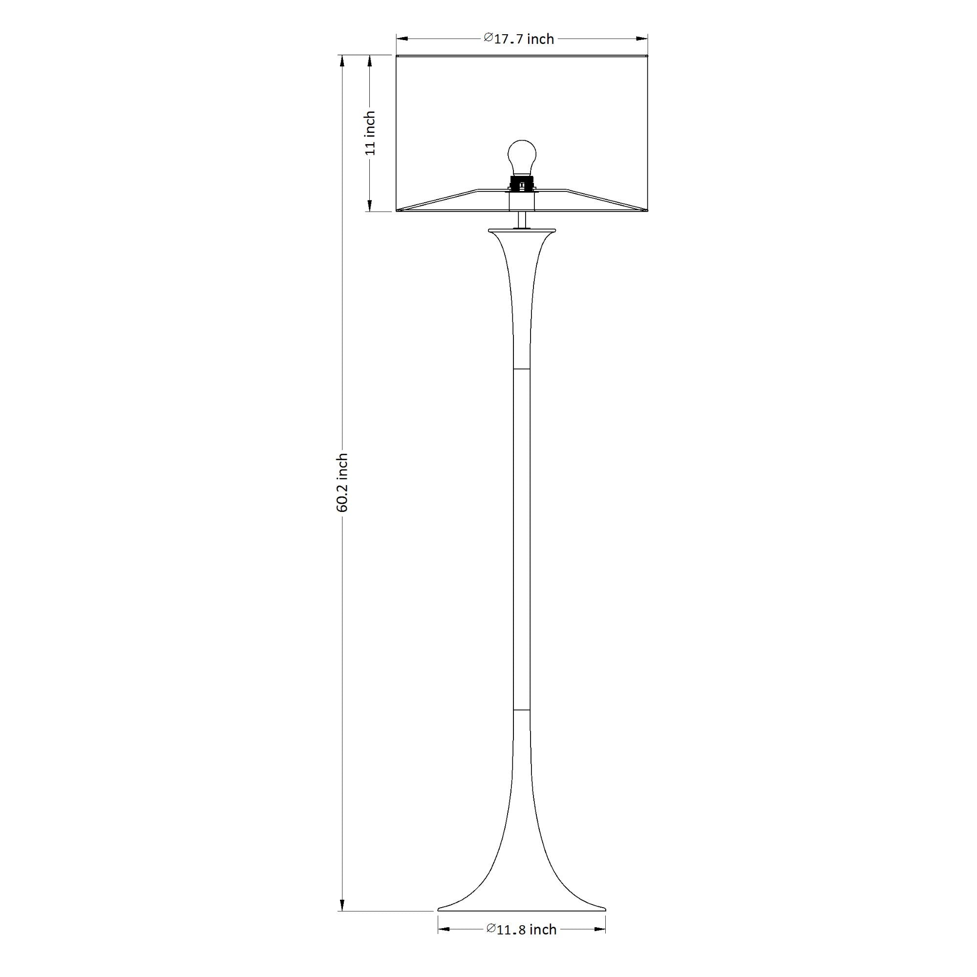 Soraya Floor Lamp - Walnut