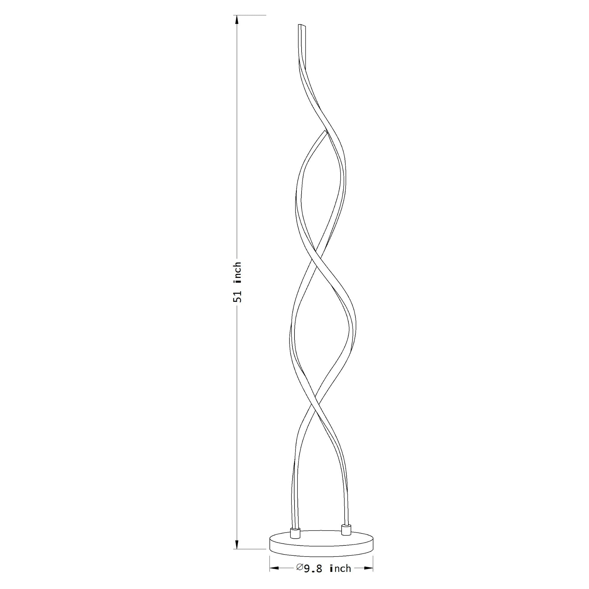 Acropora LED Floor Lamp - Black