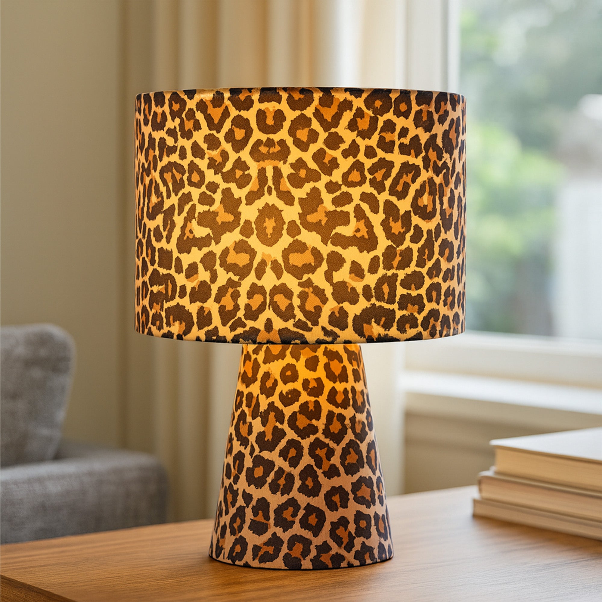 Momo Table Lamp - Leopard