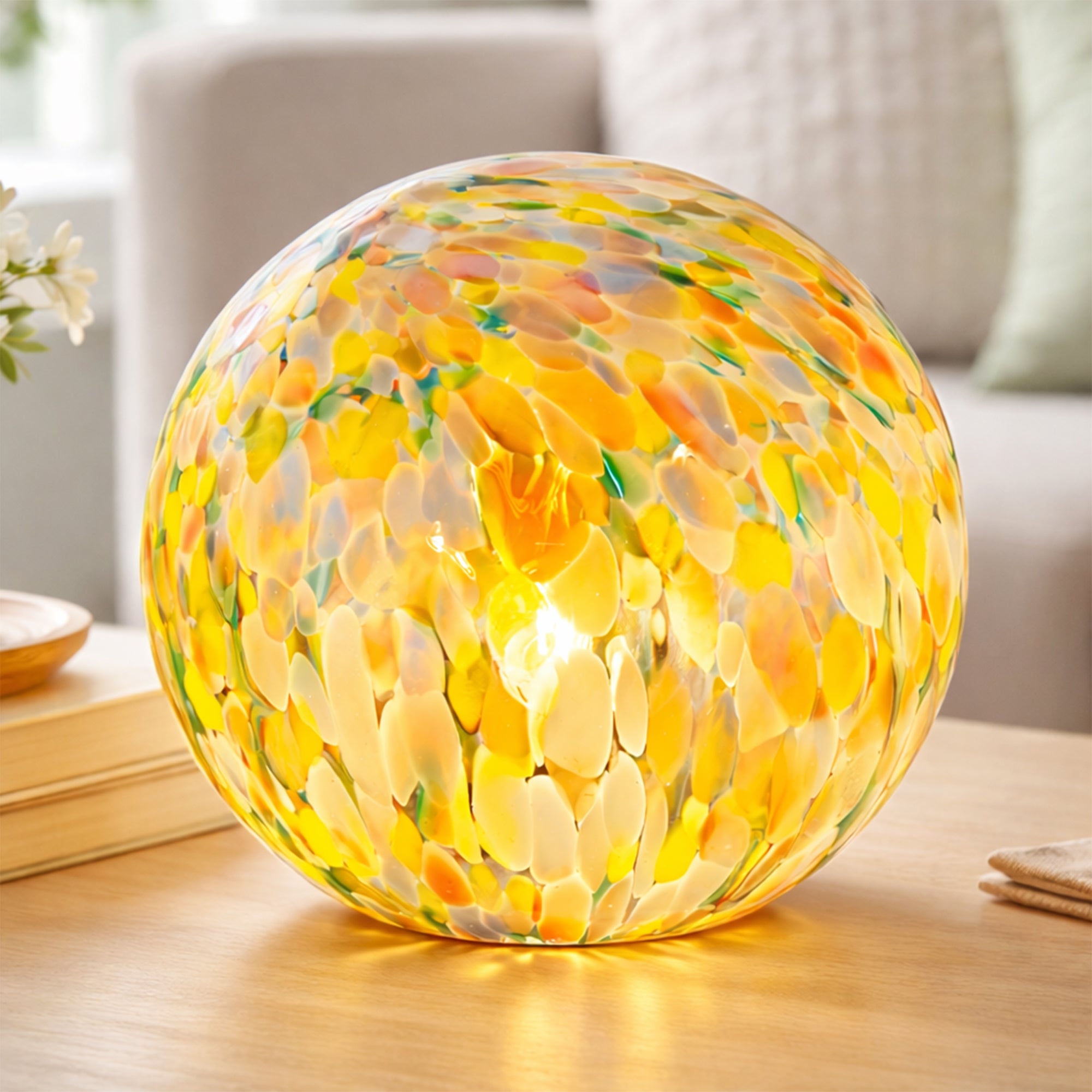 Lyra Glass Ball Lamp - Colour Speckle