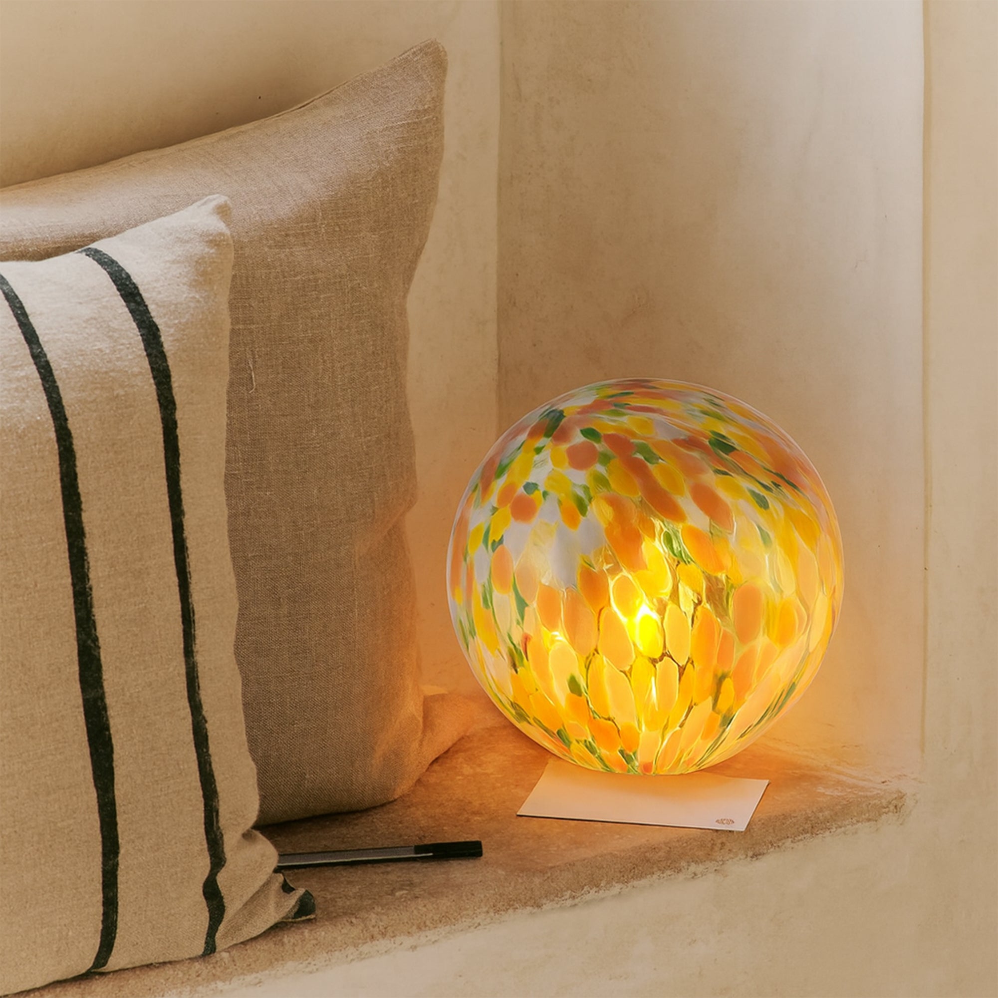 Lyra Glass Ball Lamp - Colour Speckle