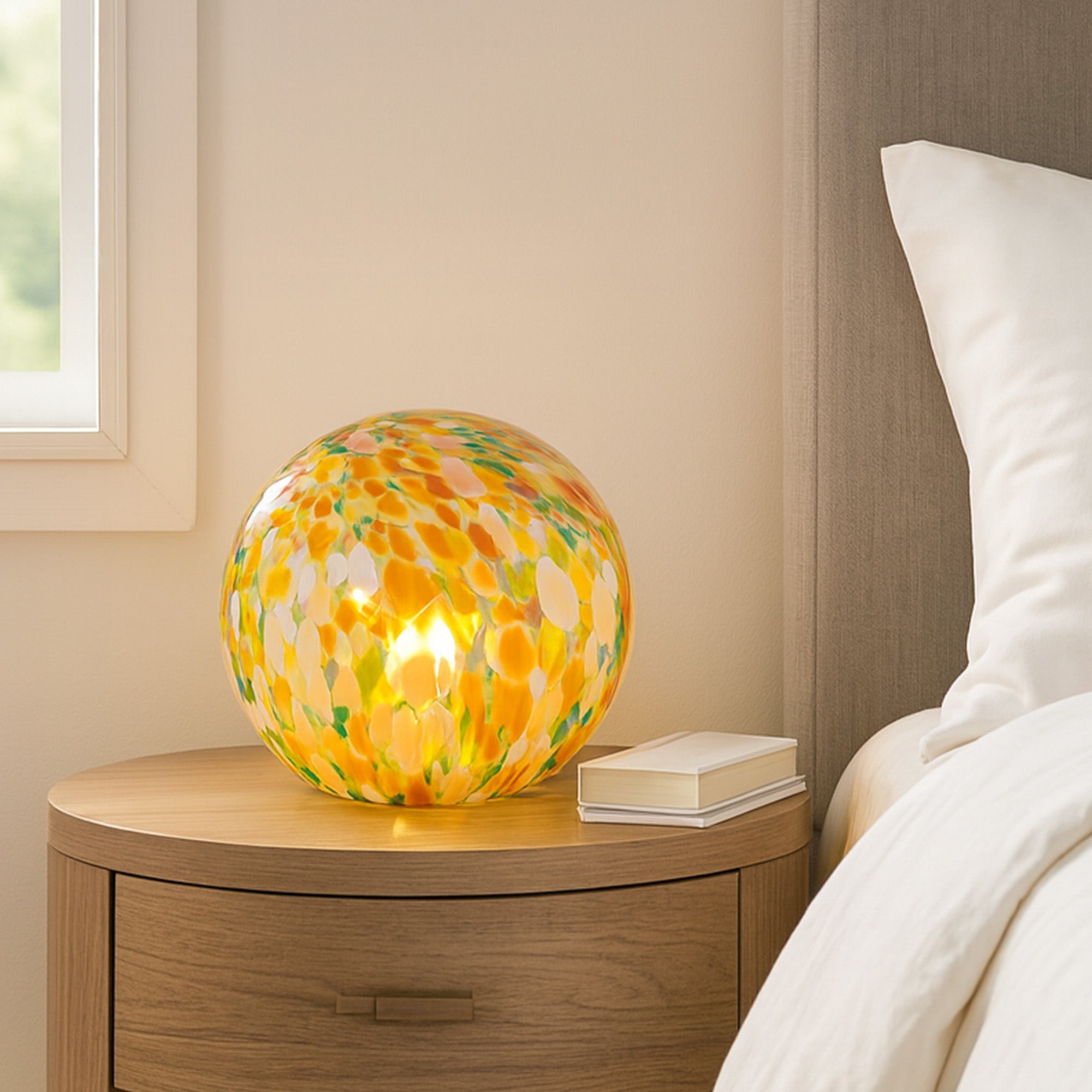 Lyra Glass Ball Lamp - Colour Speckle