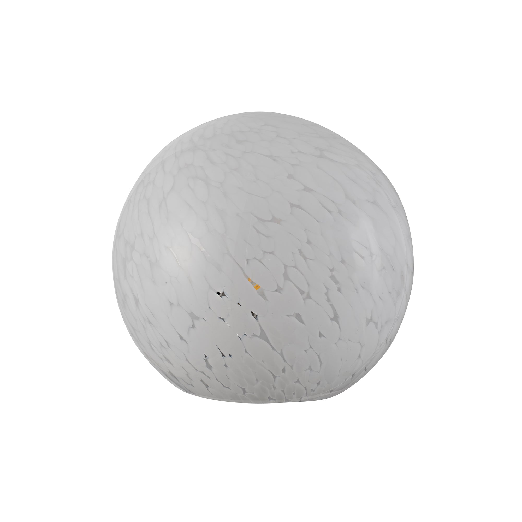 Lyra Glass Ball Lamp - White Speckle