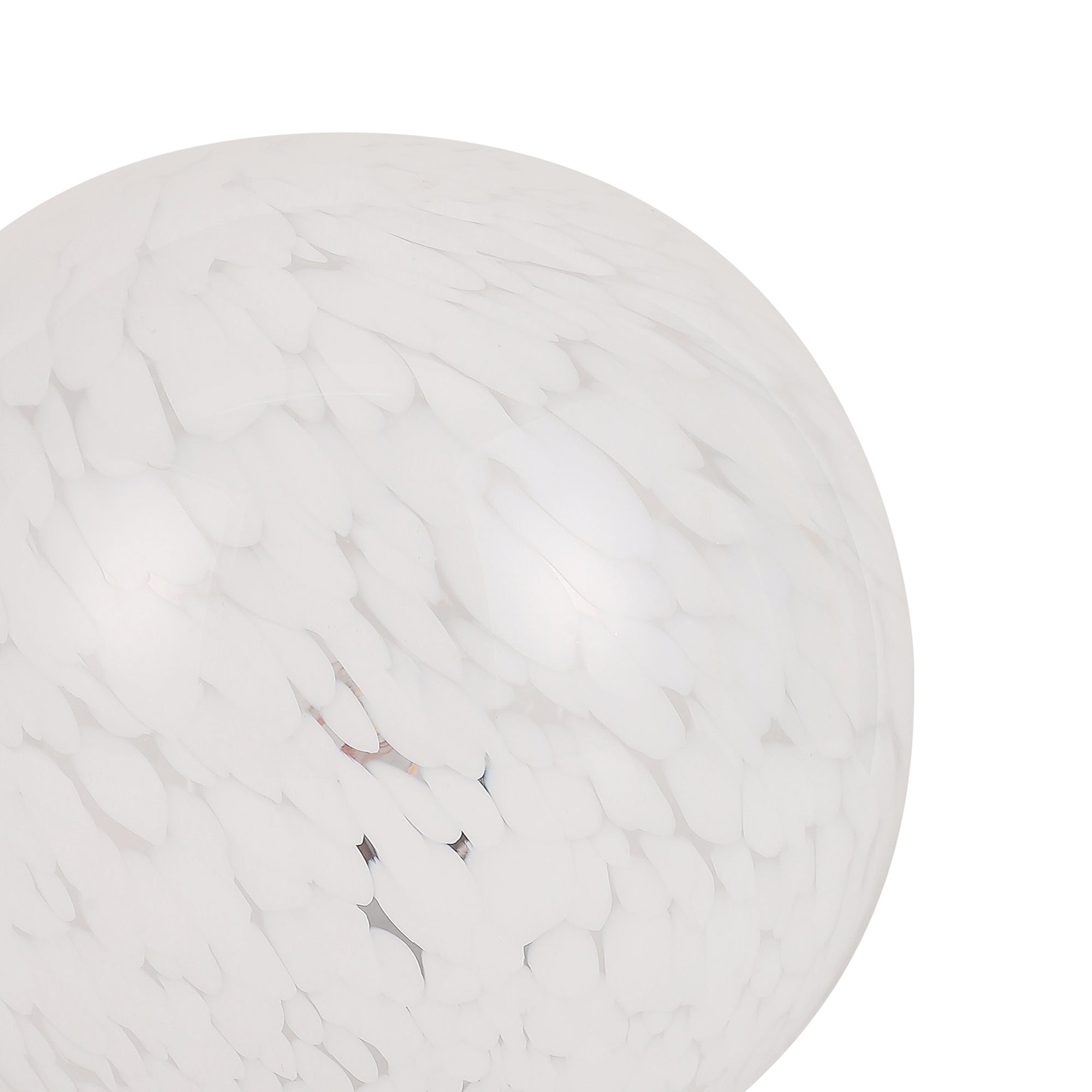Lyra Glass Ball Lamp - White Speckle