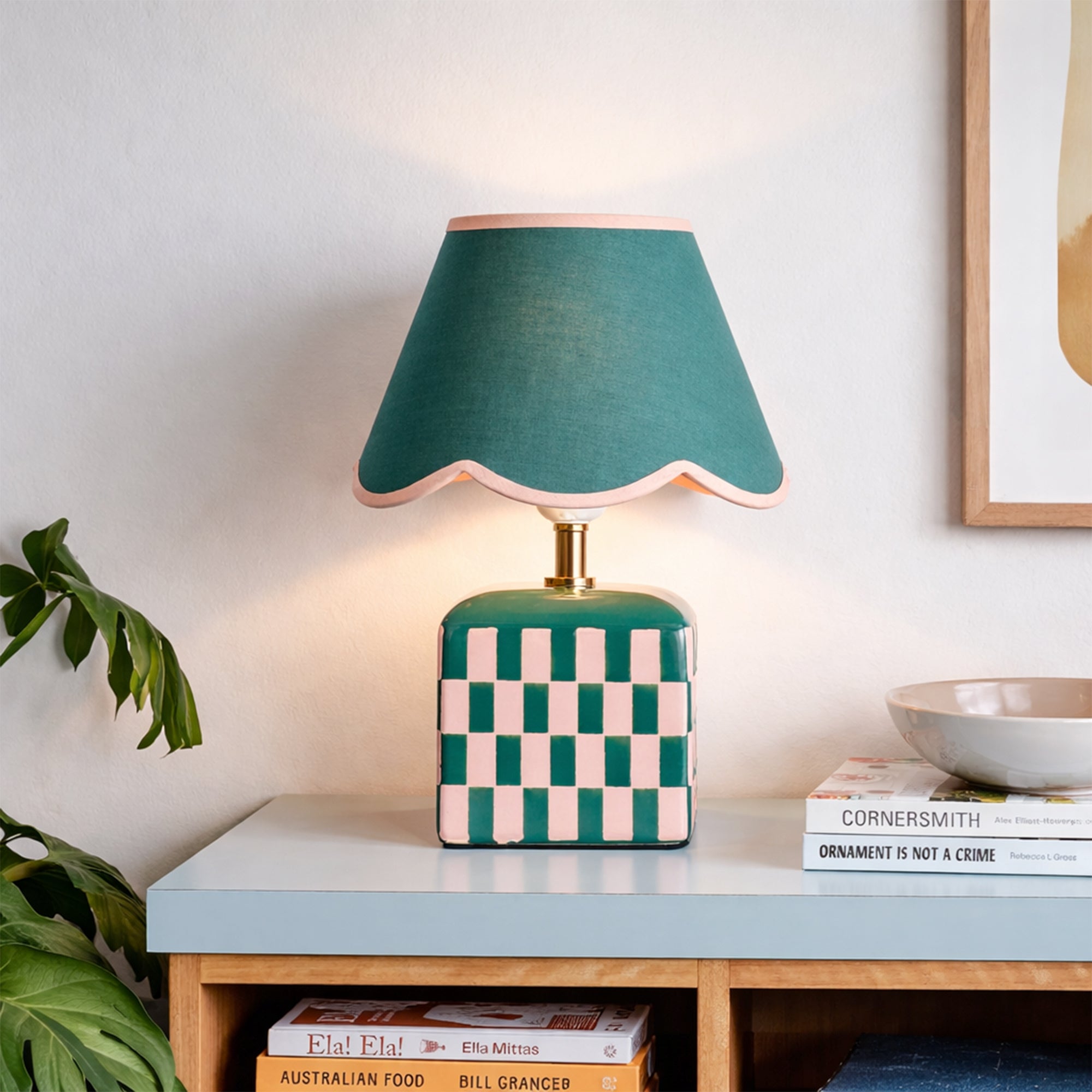 Valentina Ceramic Table Lamp Set of 2 - Green