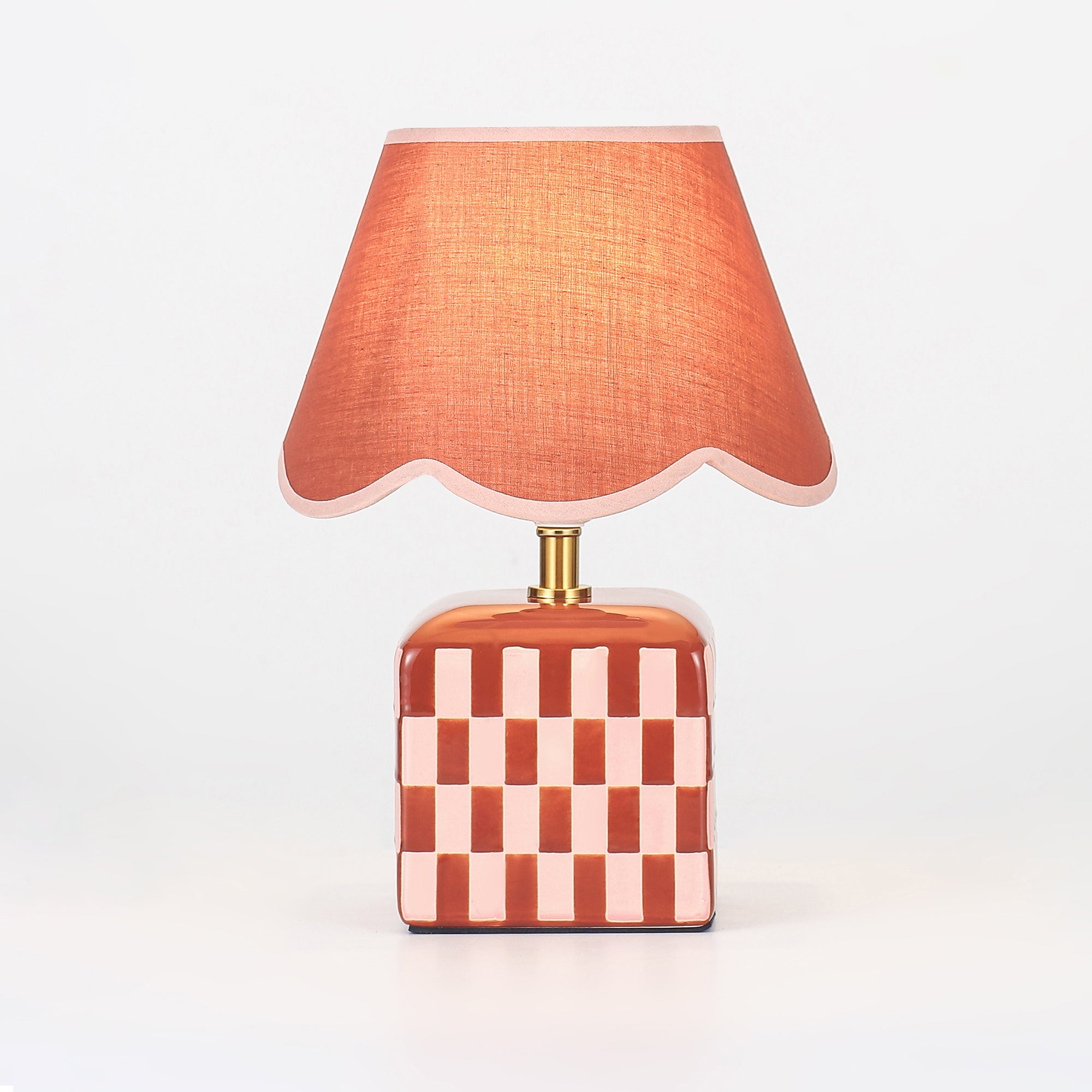 Valentina Ceramic Table Lamp Set of 2 - Coral