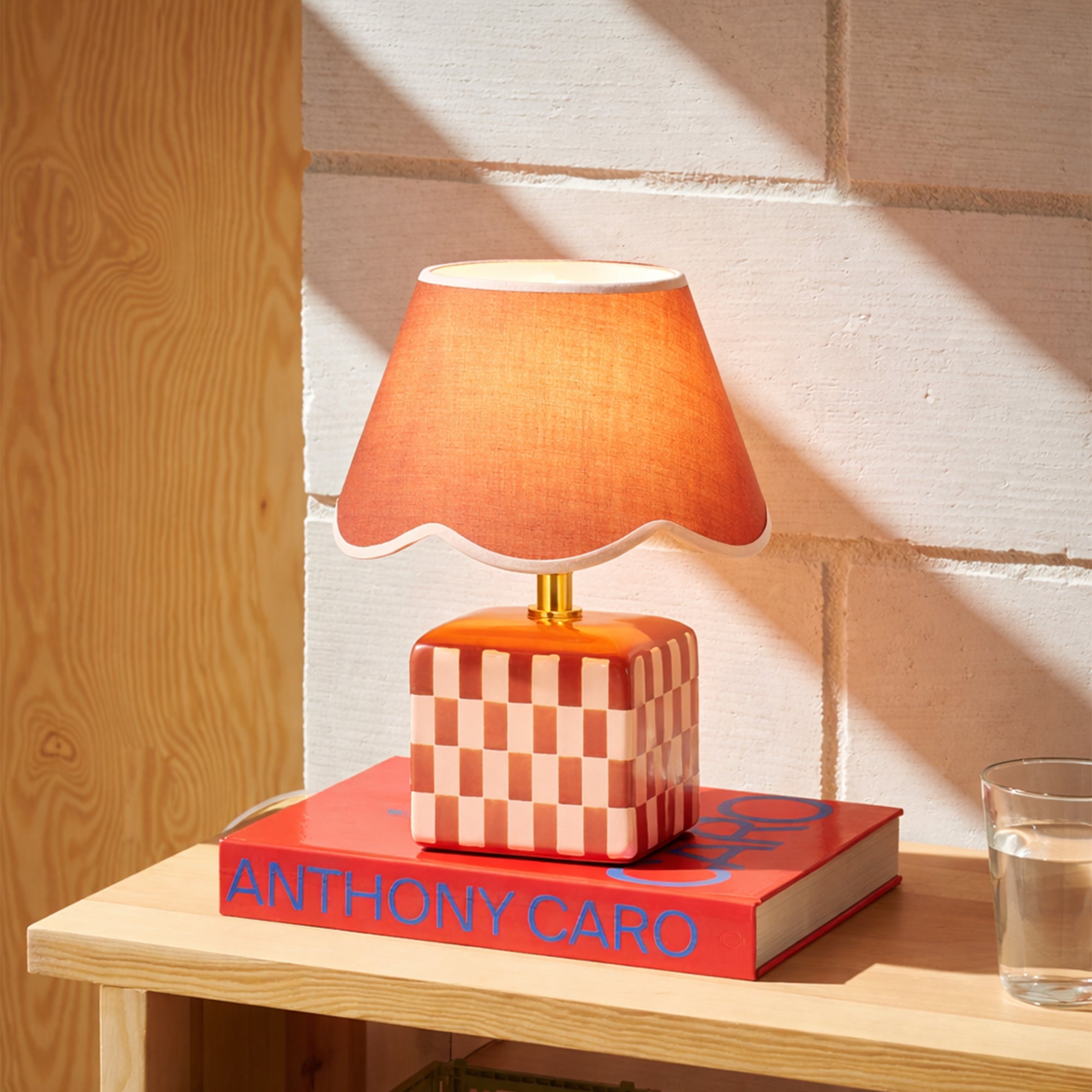 Valentina Ceramic Table Lamp Set of 2 - Coral