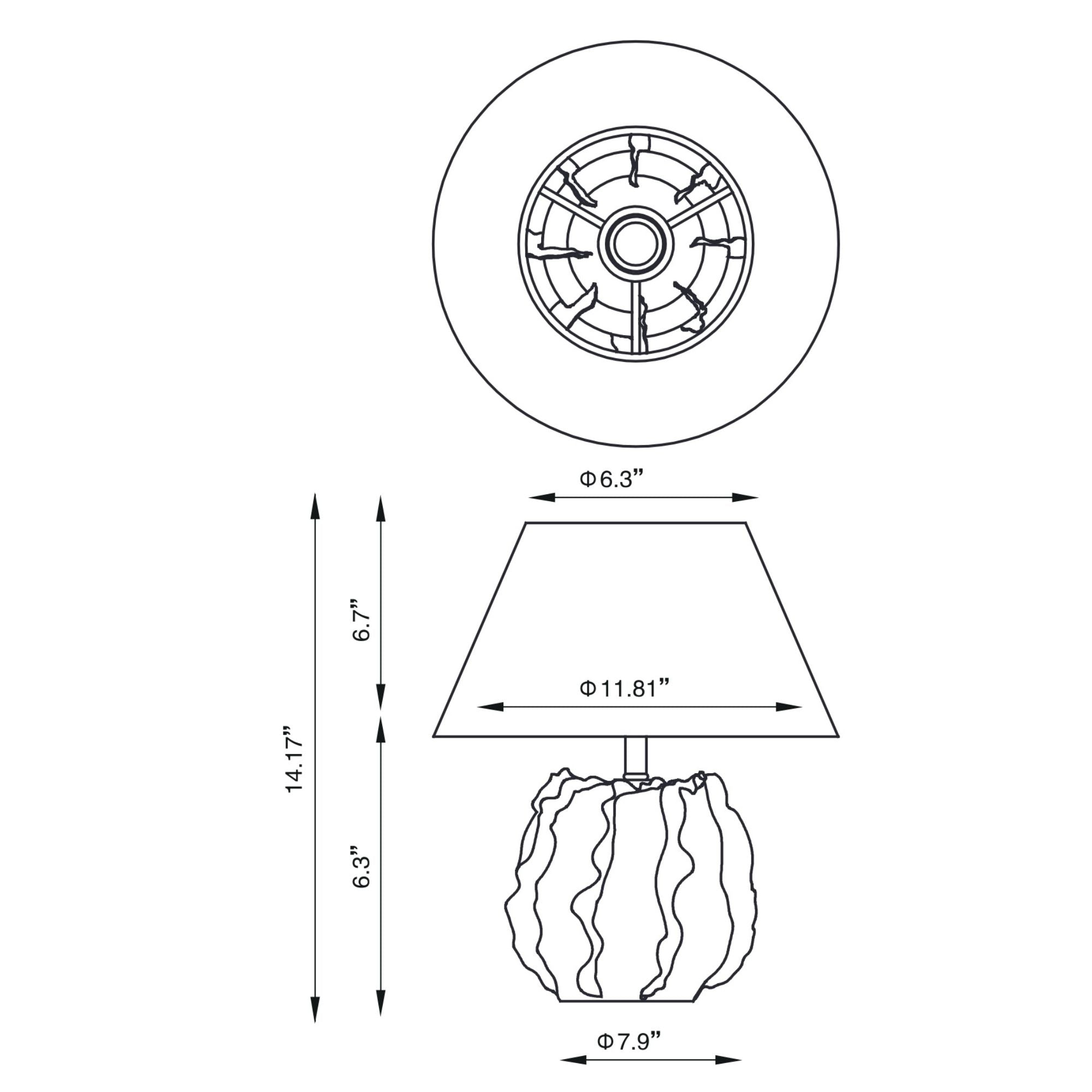 Lila Ceramic Table Lamp