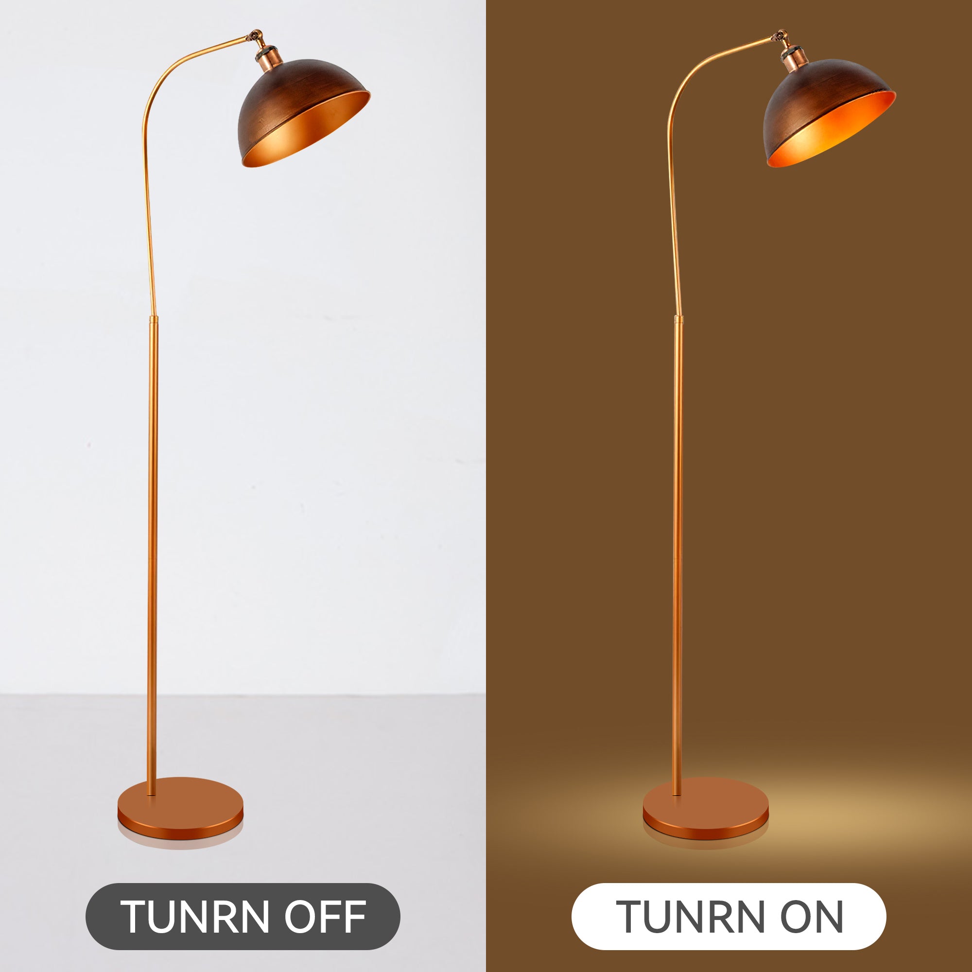 Lenna Floor Lamp - Copper