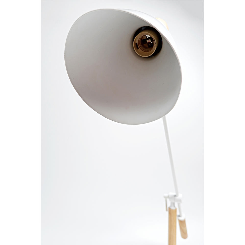 Scandinavian Adjustable Floor Lamp - White