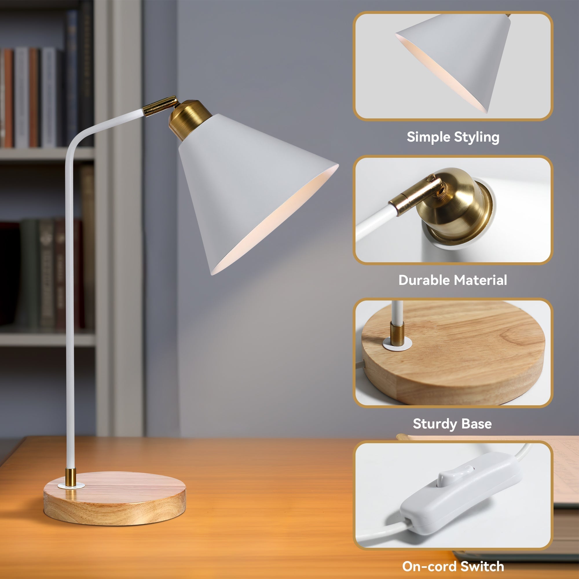 Aimee Table Lamp - White