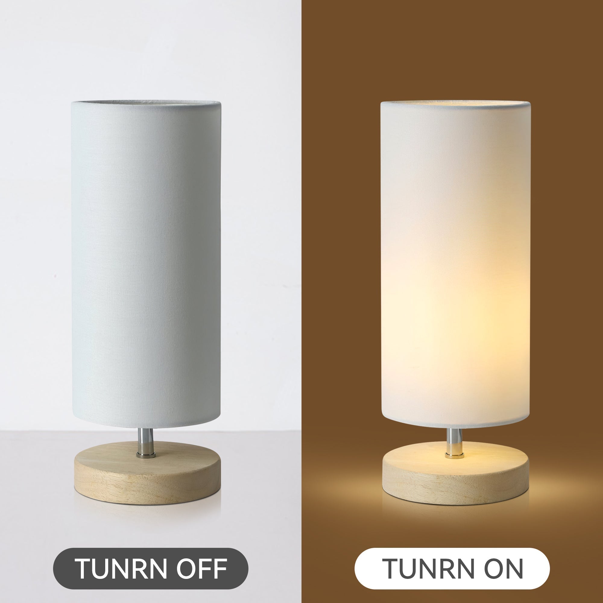 Set of 2 Mano Cylinder Table Lamp