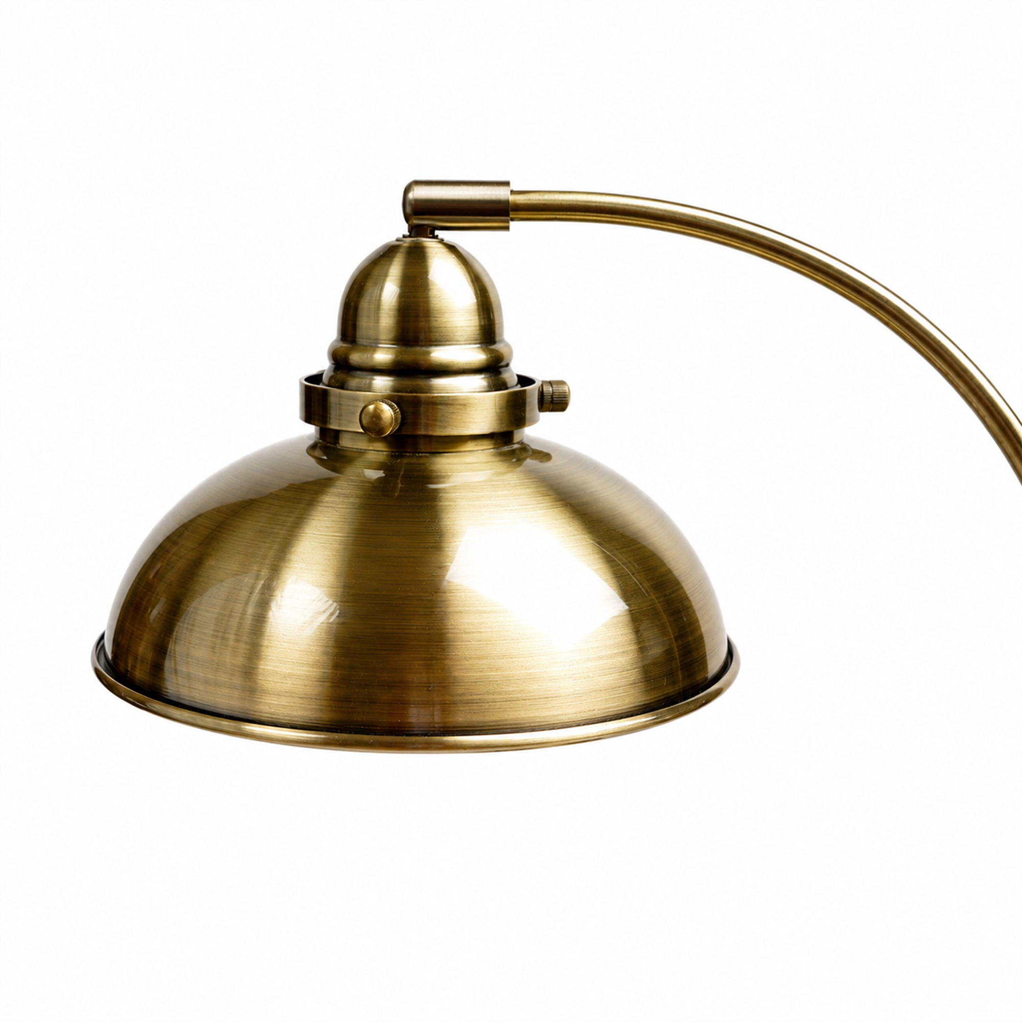Manor Metal Table Lamp - Weathered Brass