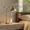 Manor Metal Table Lamp - Weathered Brass