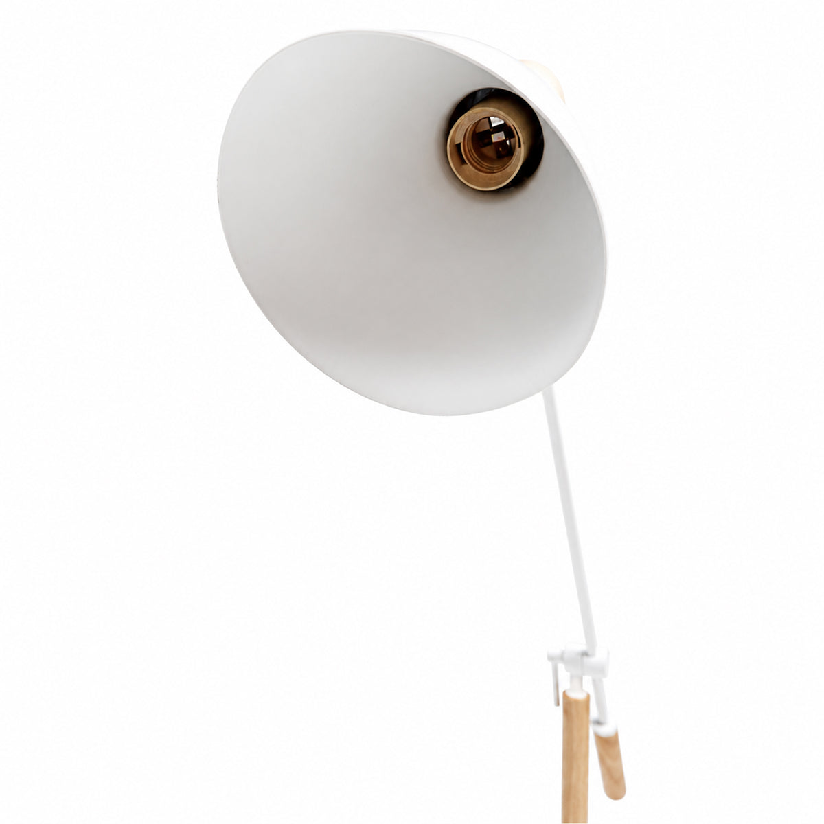 Scandinavian Adjustable Floor Lamp - White