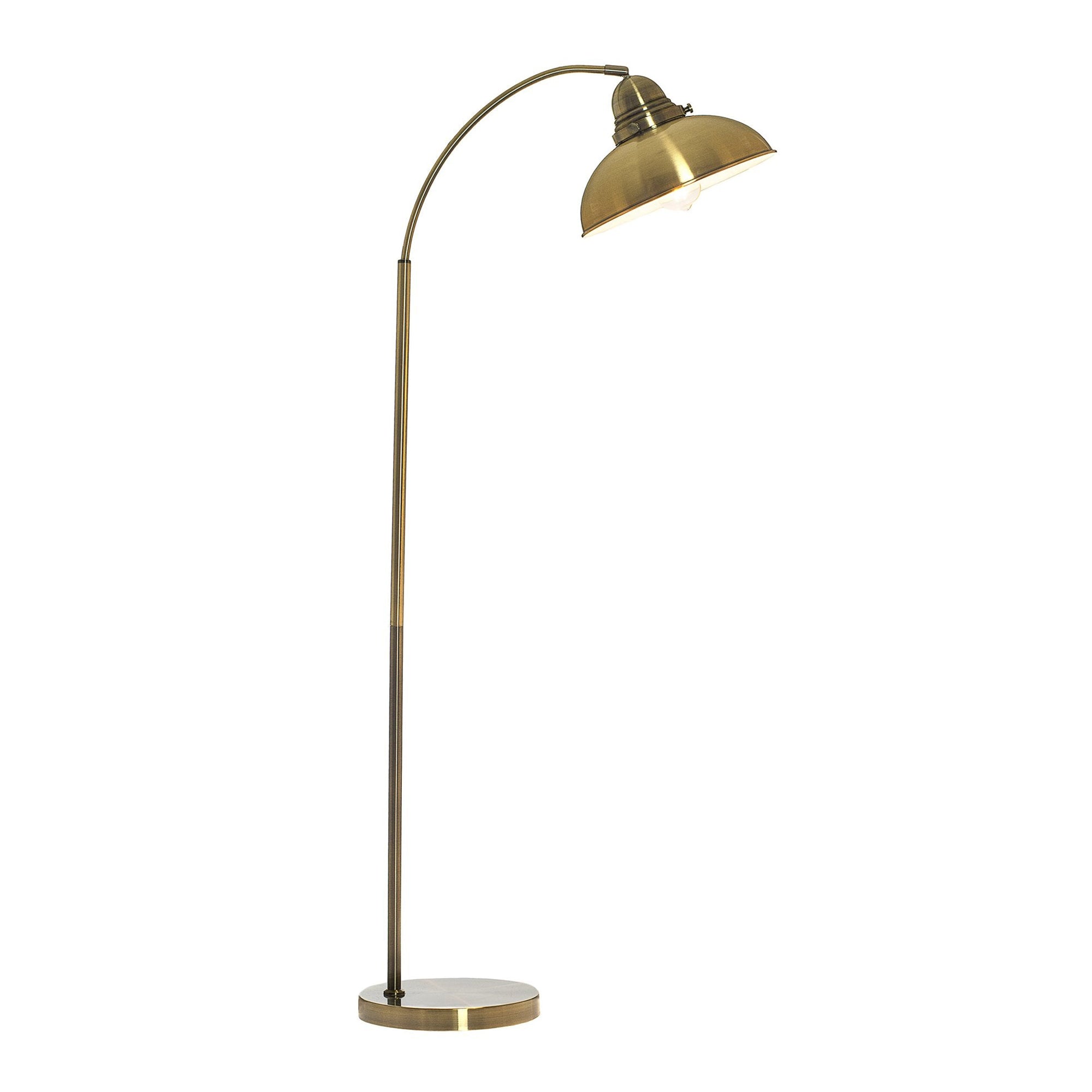 Manor Metal Floor Lamp - Weathered Brass