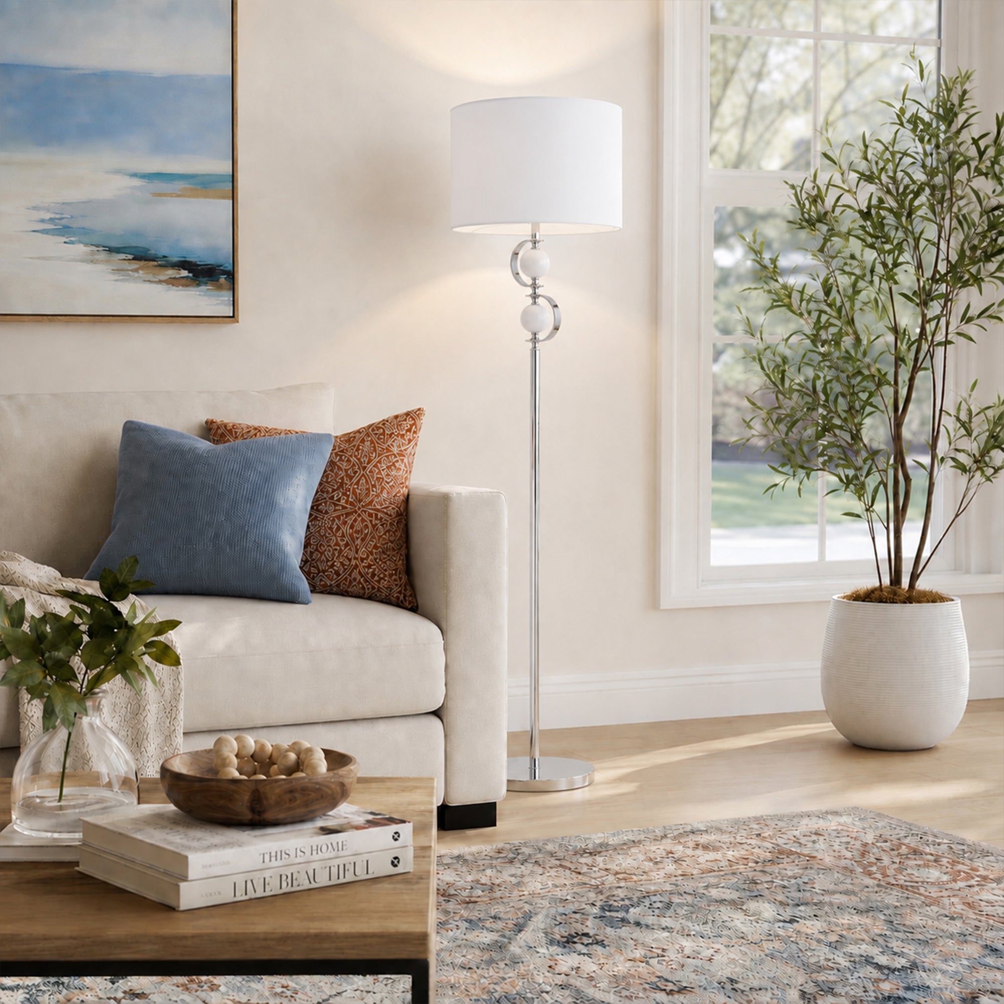 Rialto Floor Lamp - White