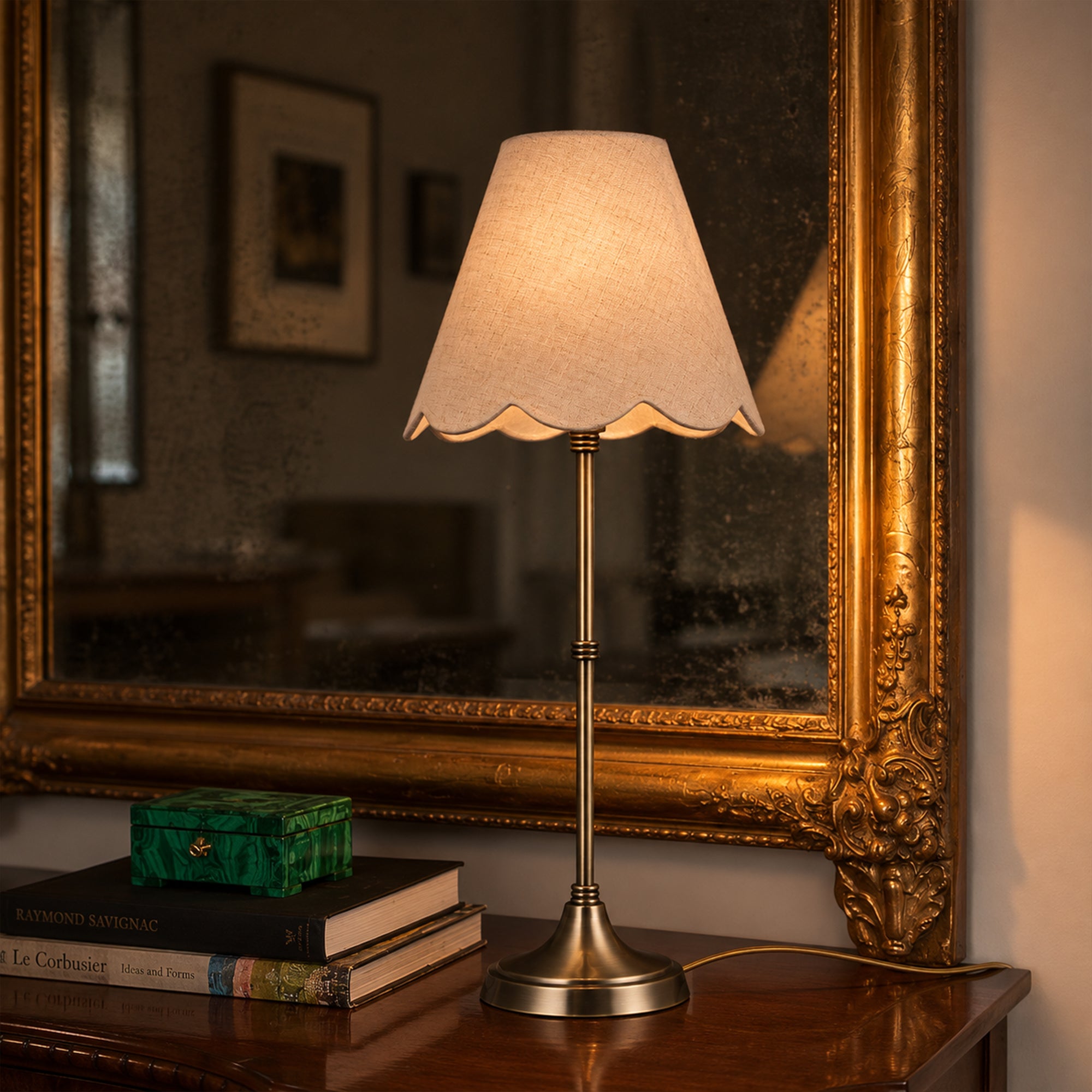 Lottie Table Lamp - Linen Colour