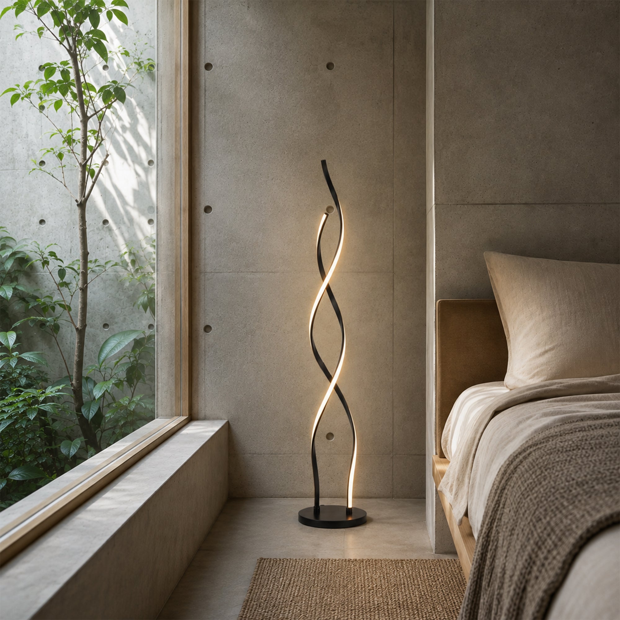 Acropora LED Floor Lamp - Black