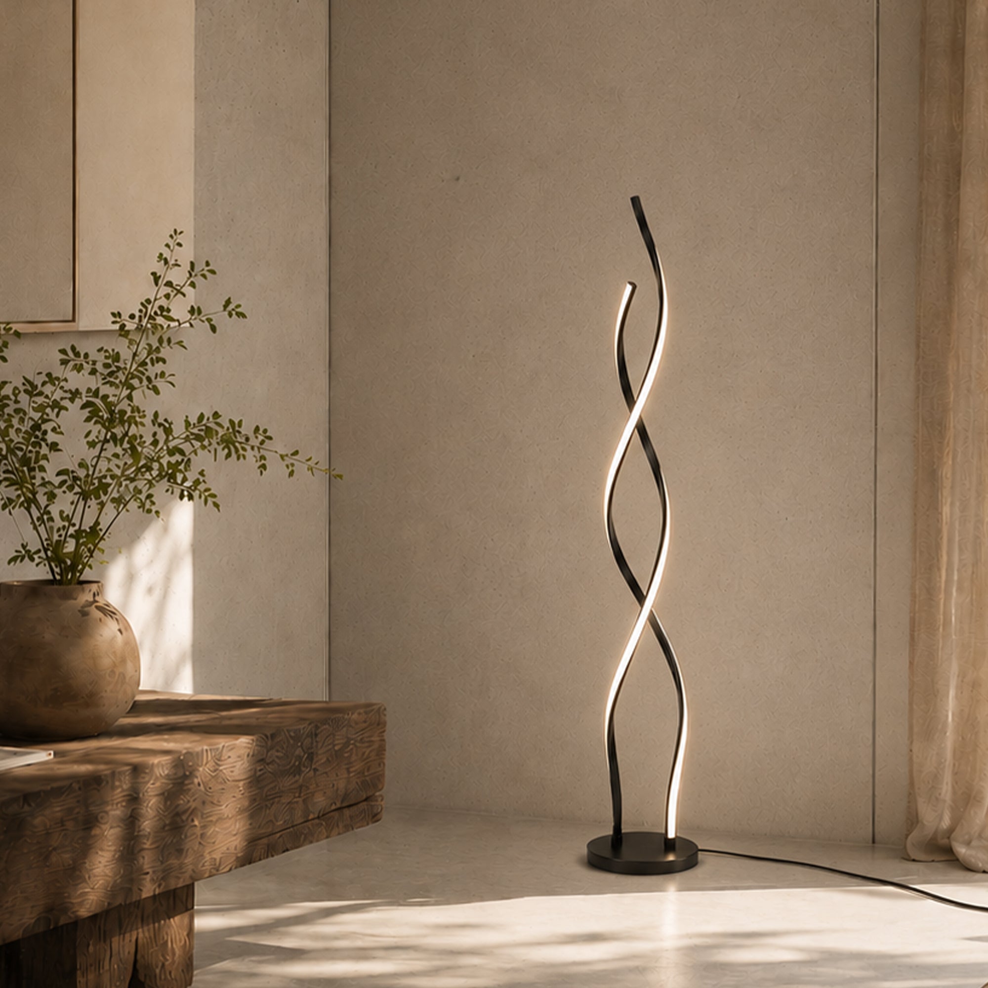 Acropora LED Floor Lamp - Black