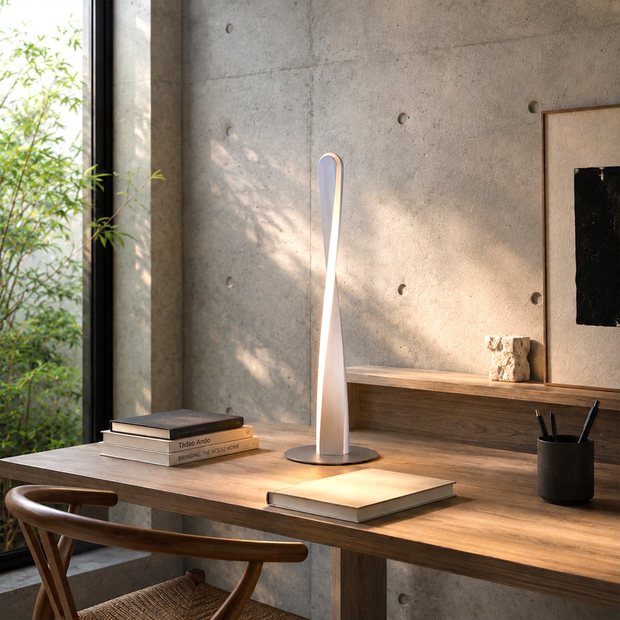 Enhalus LED Table Lamp - Brushed Chrome