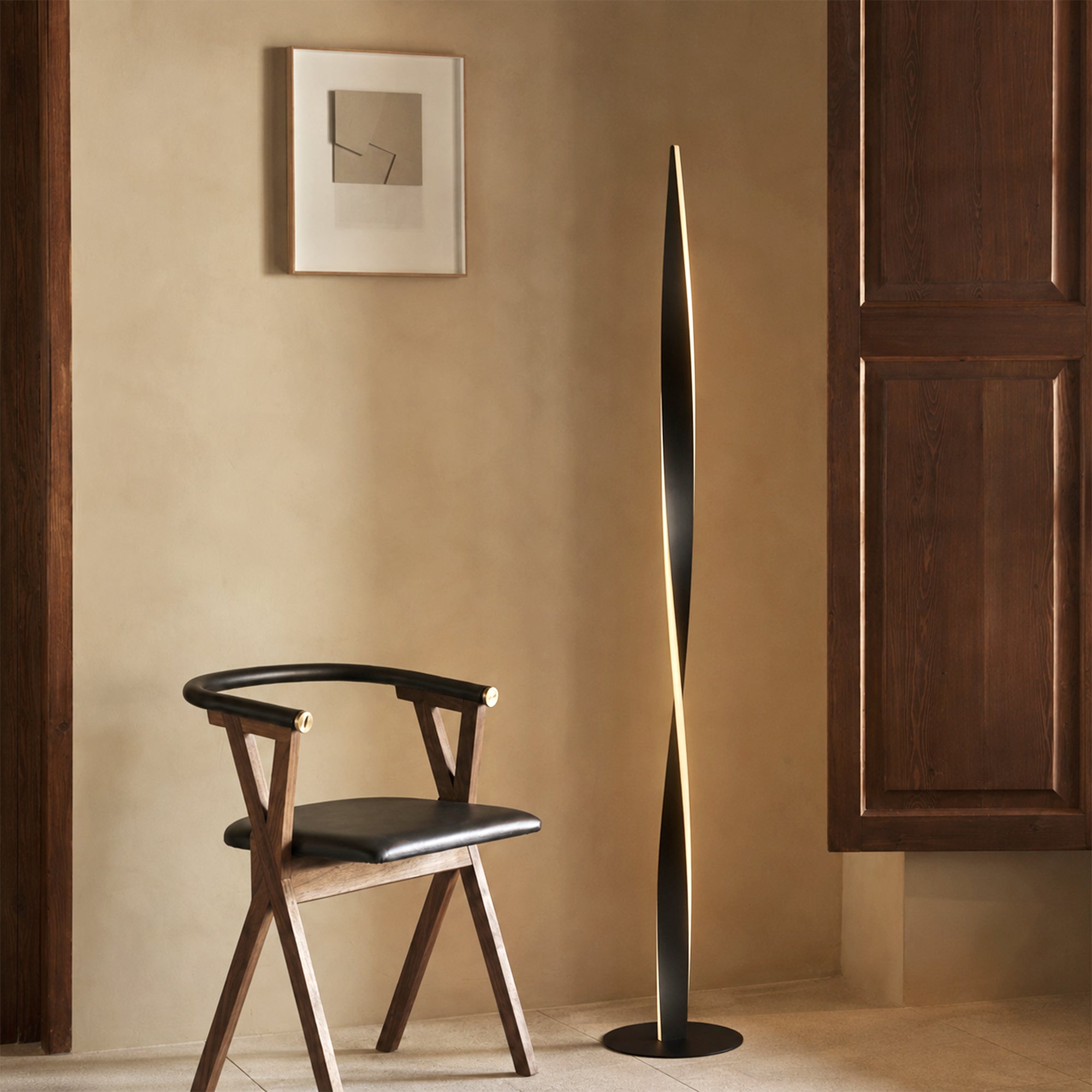 Enhalus LED Floor Lamp - Black