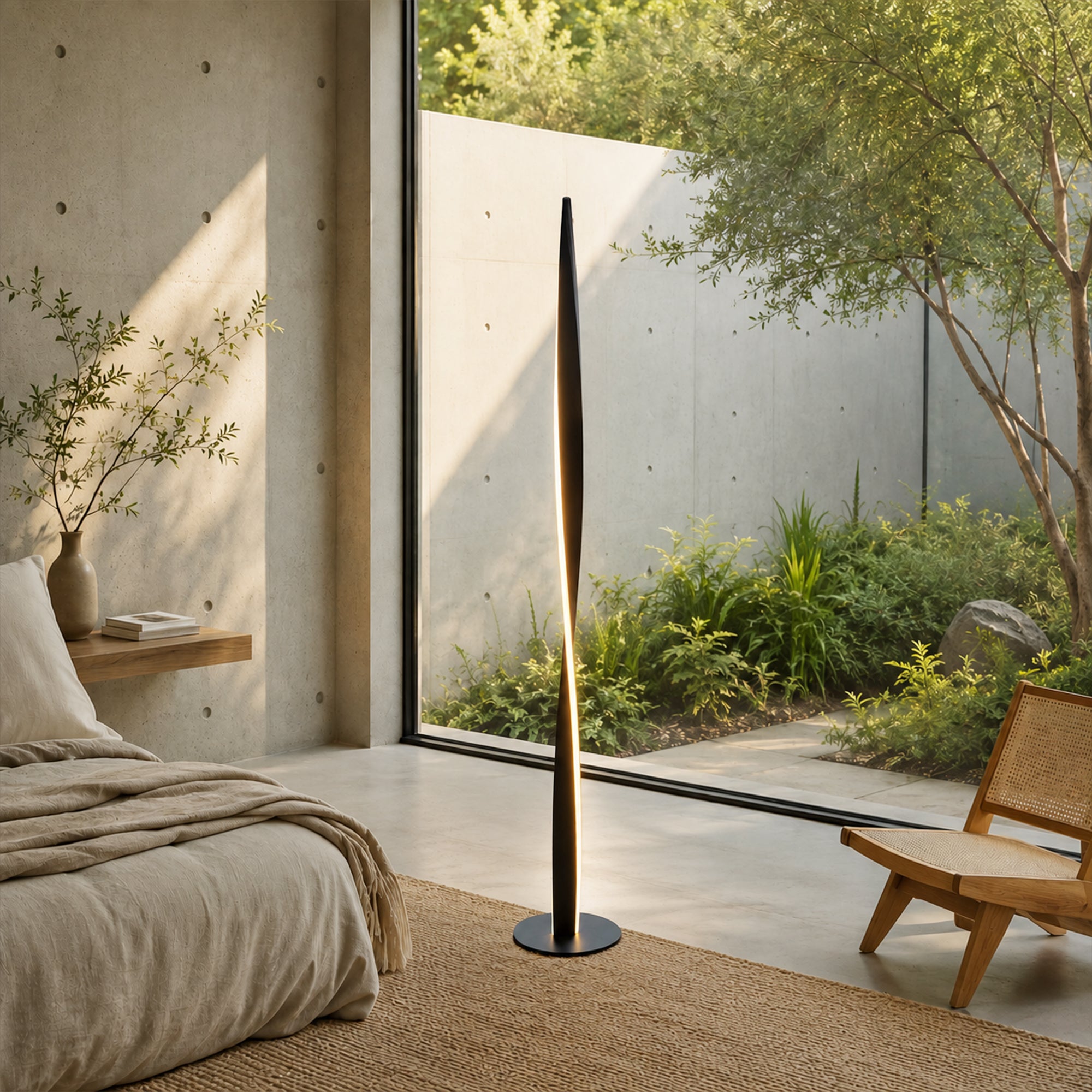 Enhalus LED Floor Lamp - Black