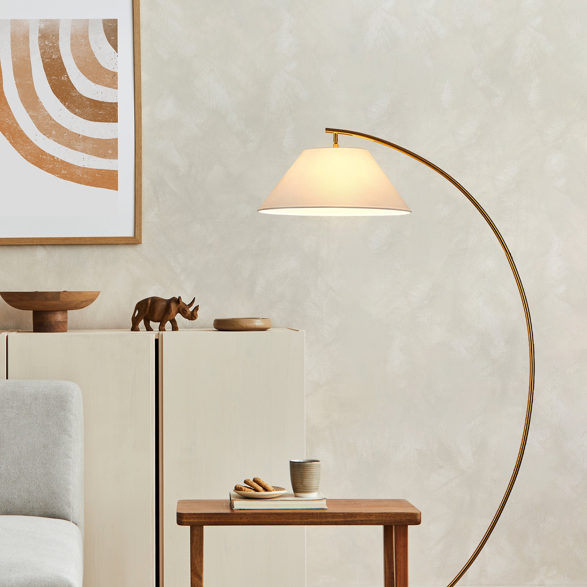 Remi Floor Lamp - Brass
