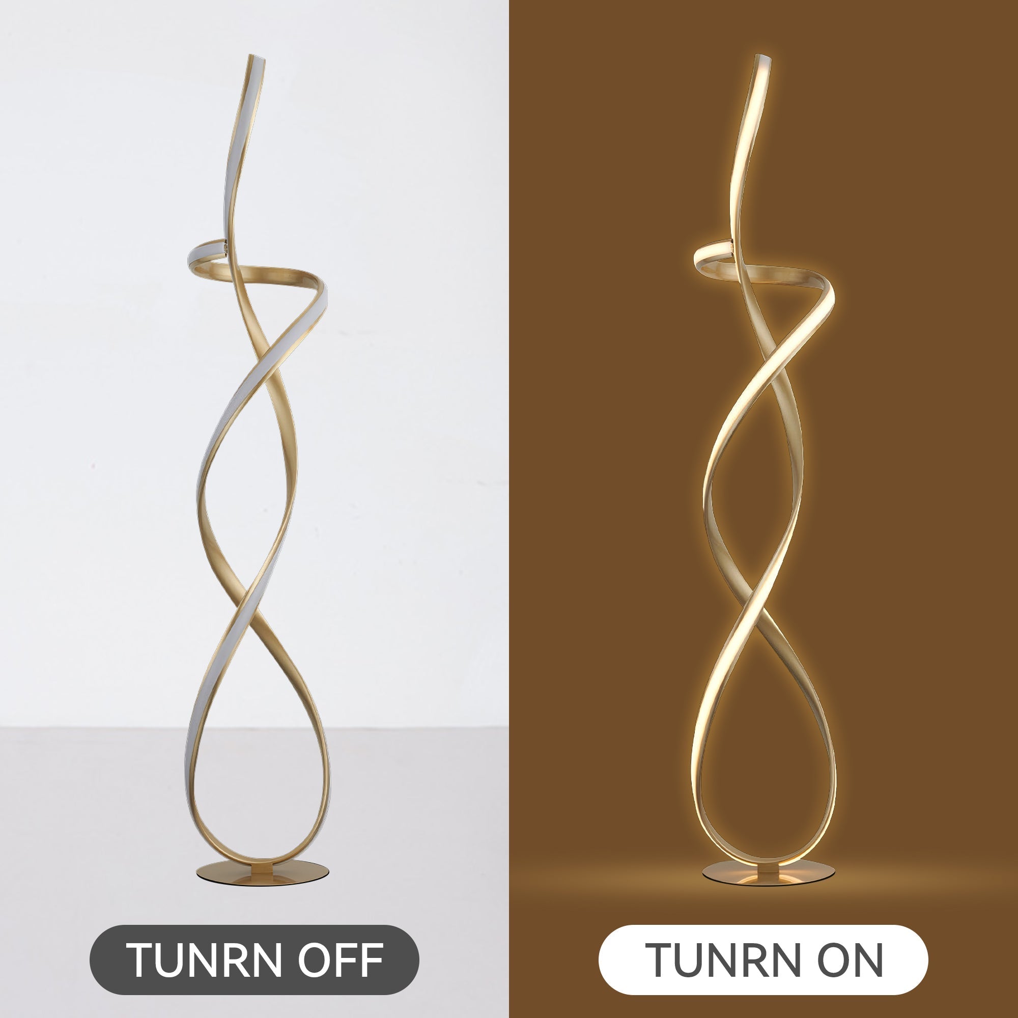 Ainhoa LED Floor Lamp - Gold