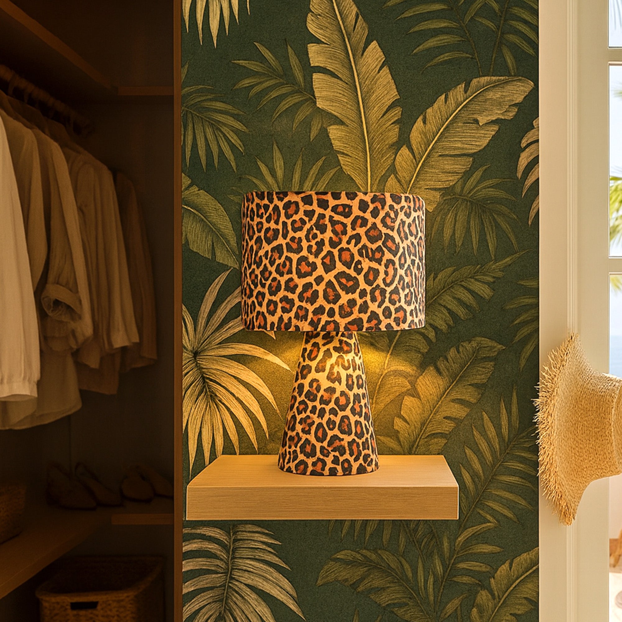 Momo Table Lamp - Leopard