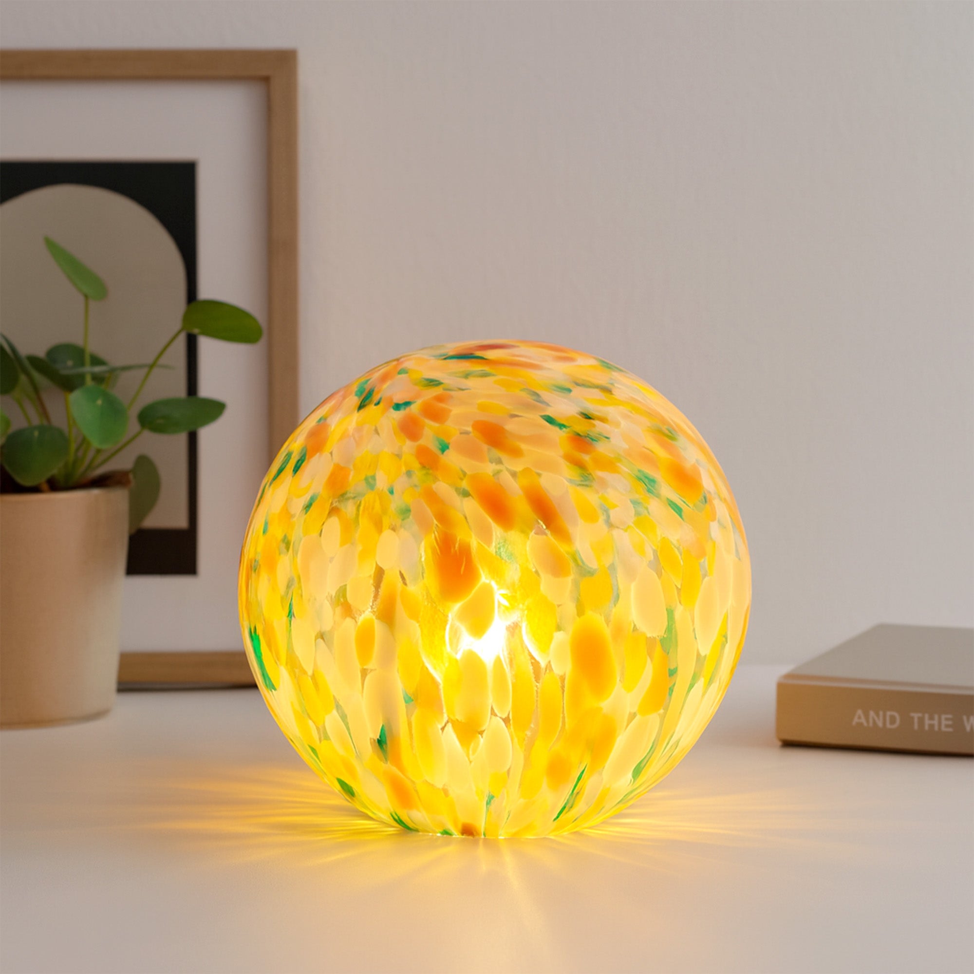 Lyra Glass Ball Lamp - Colour Speckle