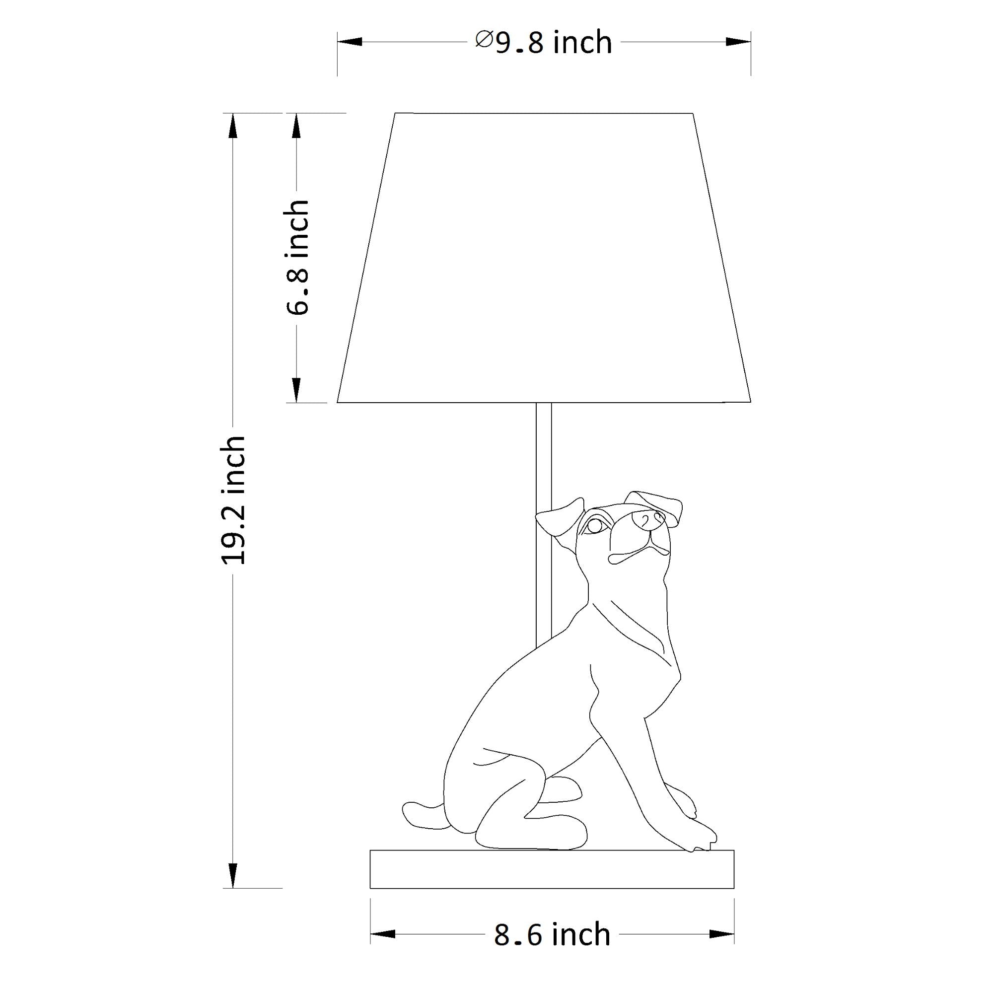 Jack Russell Table Lamp