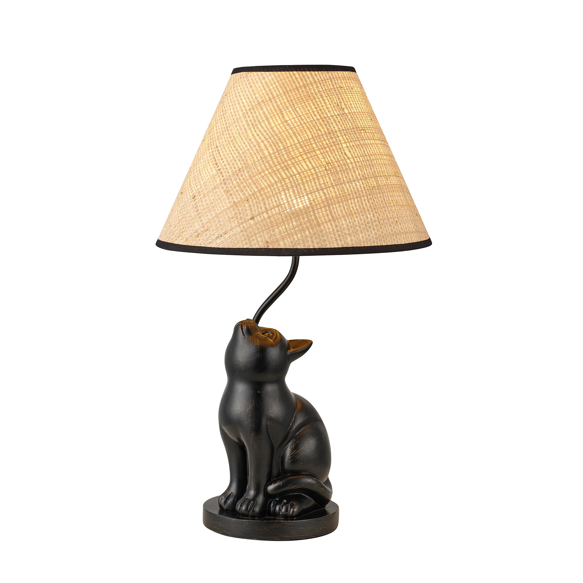 Upward-Looking Cat Table Lamp