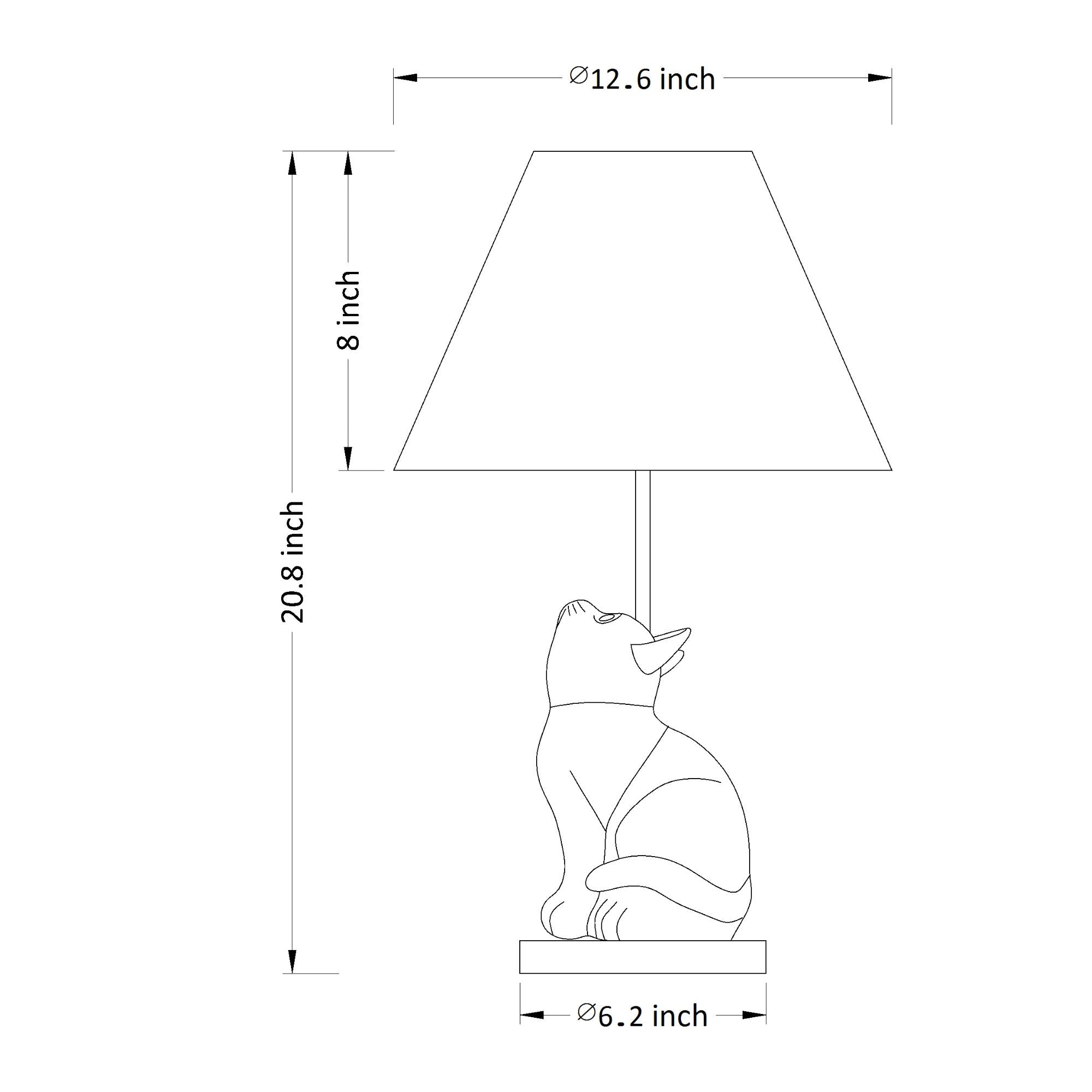 Upward-Looking Cat Table Lamp