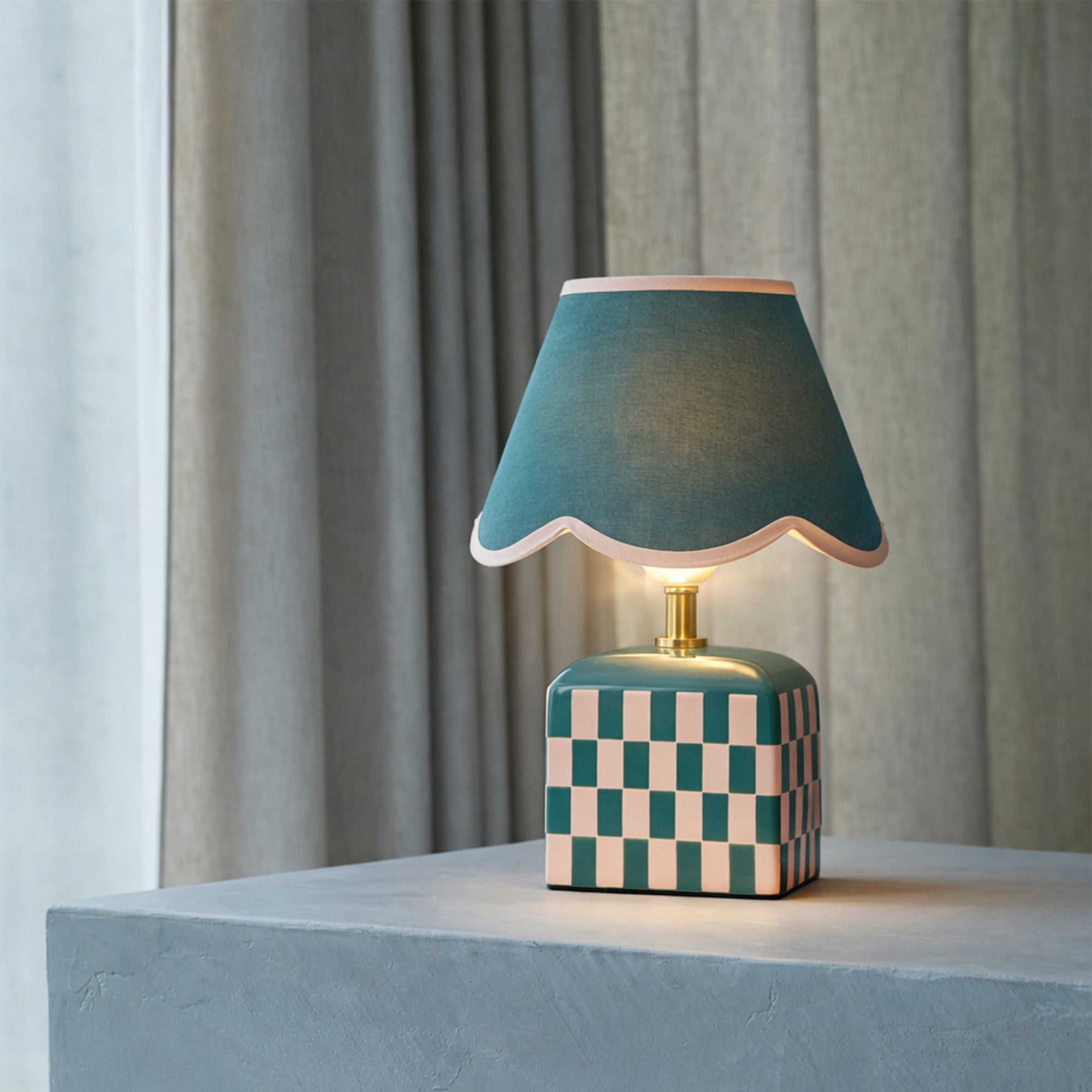 Valentina Ceramic Table Lamp Set of 2 - Green