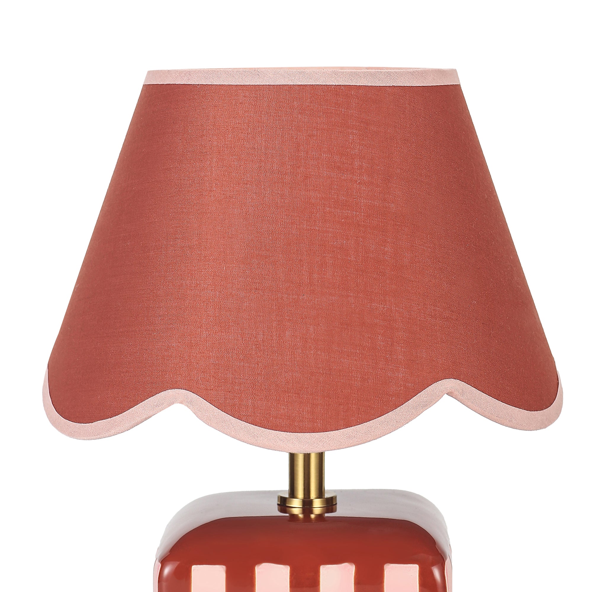 Valentina Ceramic Table Lamp Set of 2 - Coral